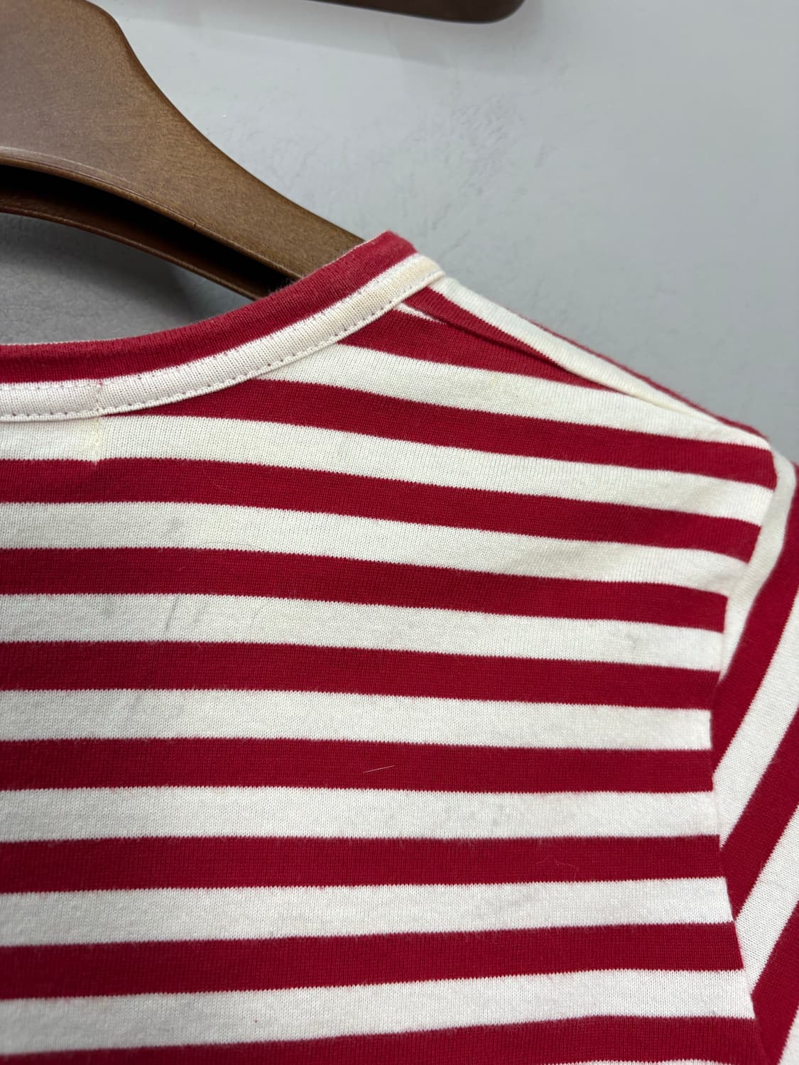 꼼데가르송 와펜 레드 스트라이프 롱 슬리브 A3432 상품이미지8