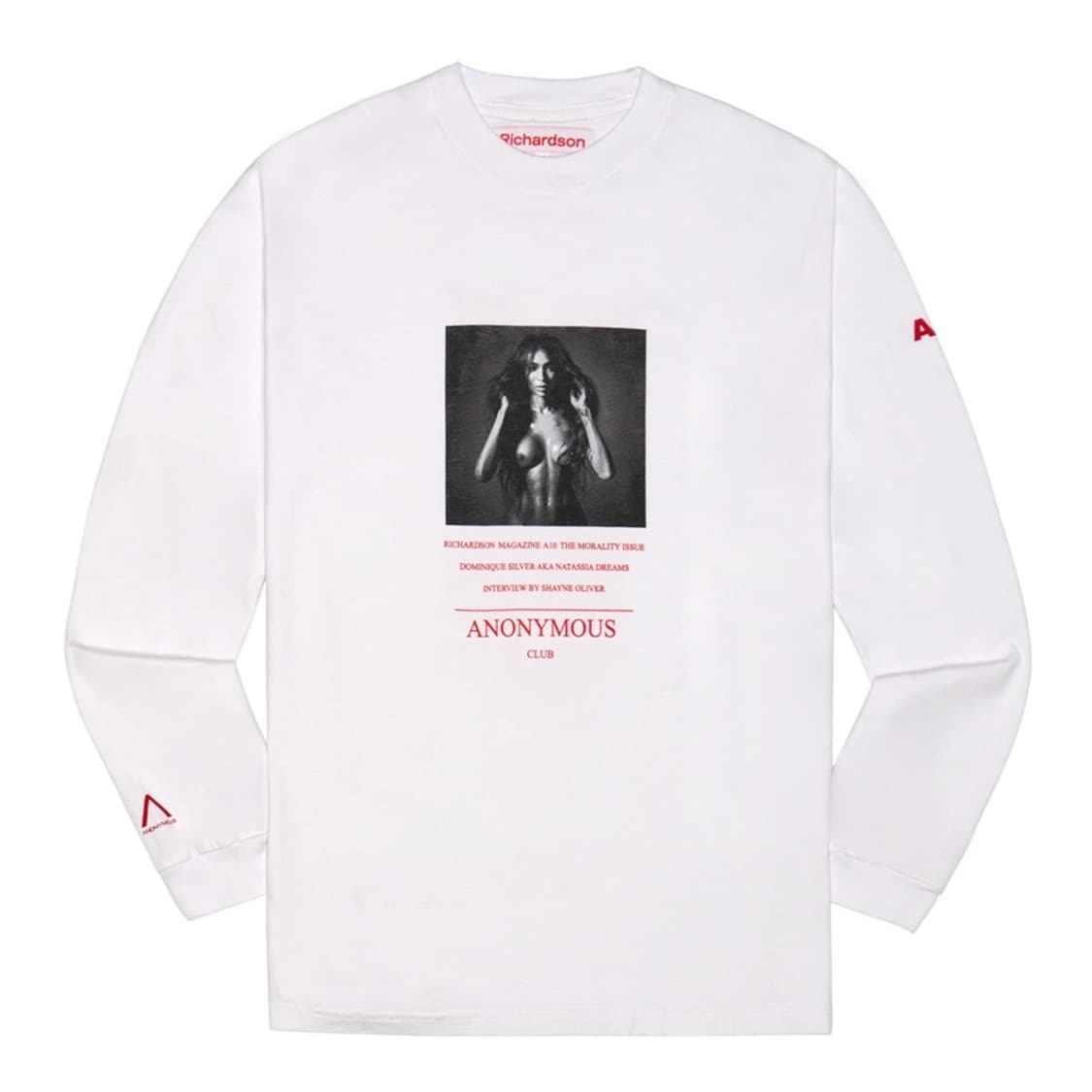 리차드슨 x 어나니머스 클럽 A10 도미니크 실버 롱슬리브 화이트 상품이미지1