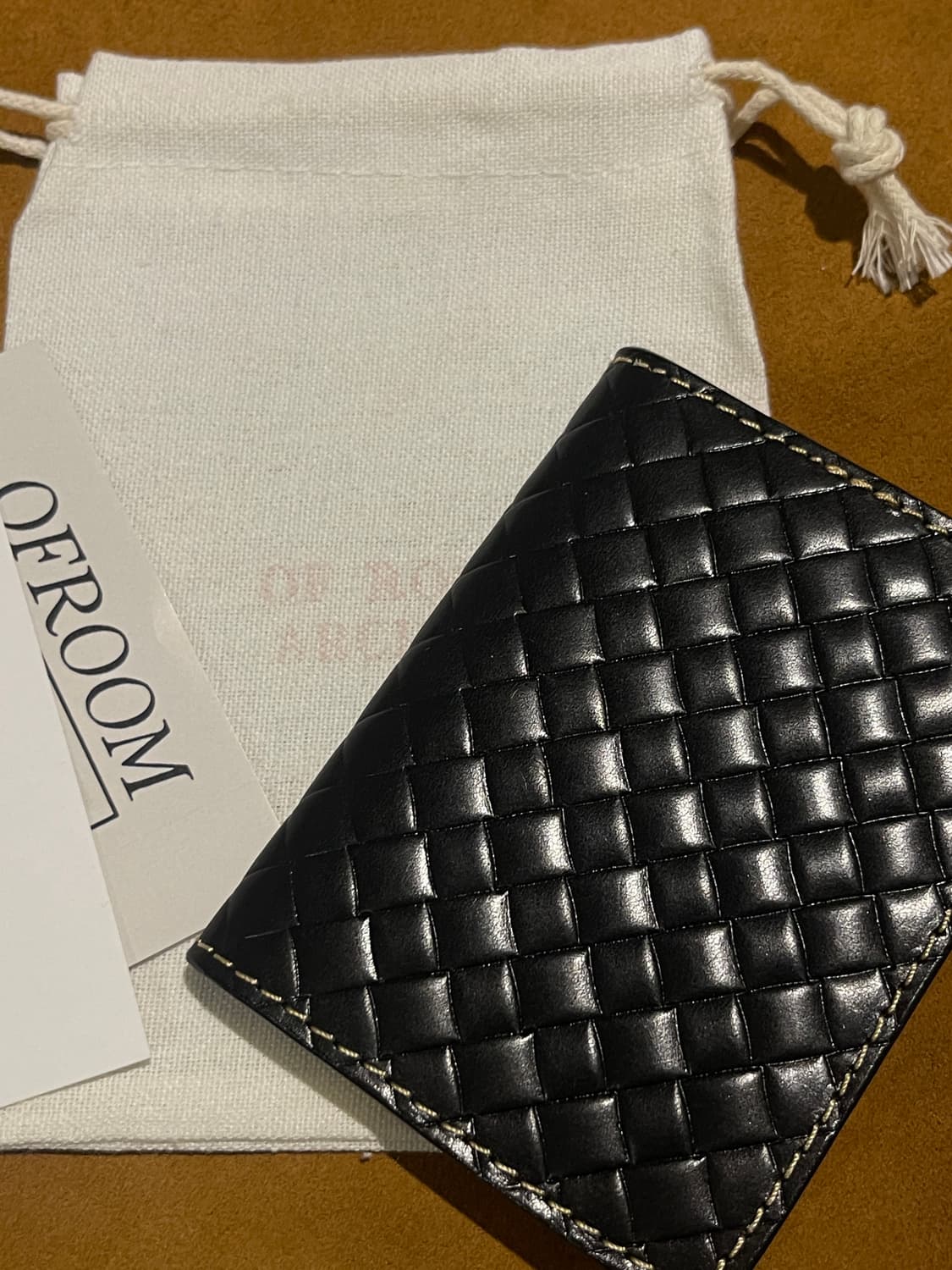 소가죽 위빙 반지갑 브라운  상품이미지6