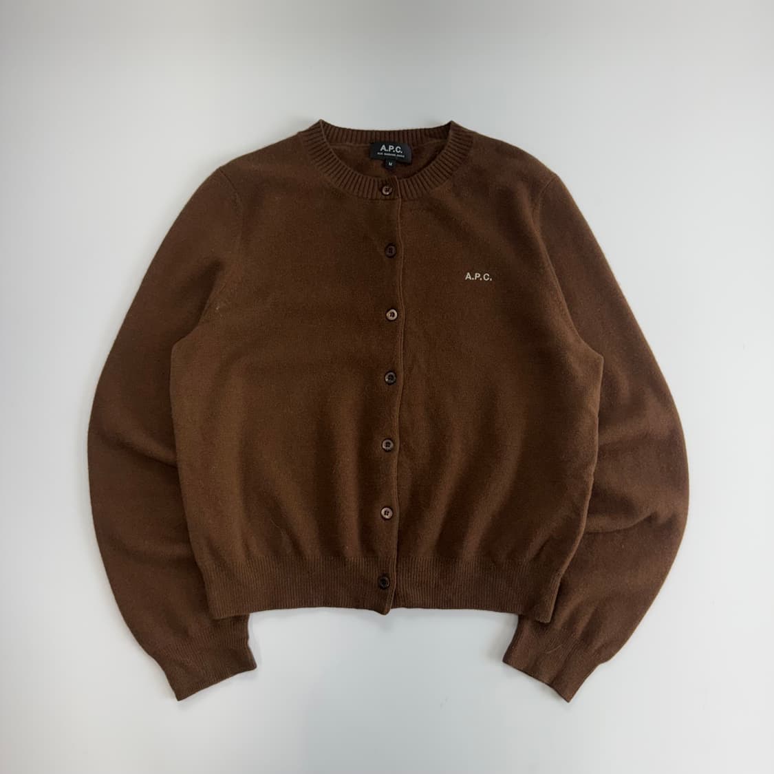 A.P.C 아페쎄 브라운 니트 가디건 상품이미지3