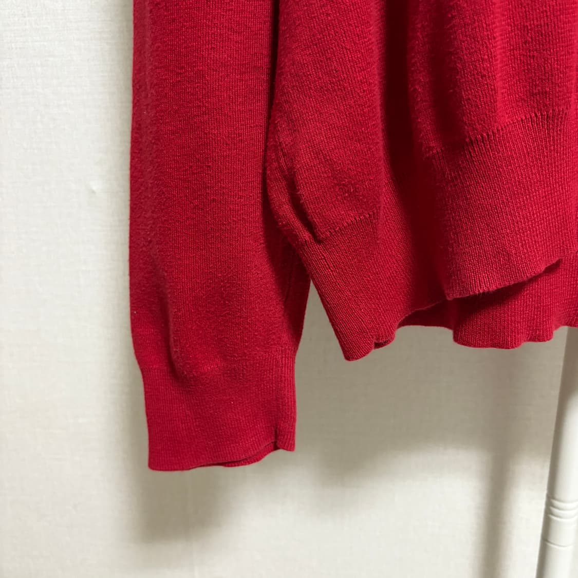 폴로 랄프로렌 피마코튼 V넥 니트 / 레드, XL 상품이미지6