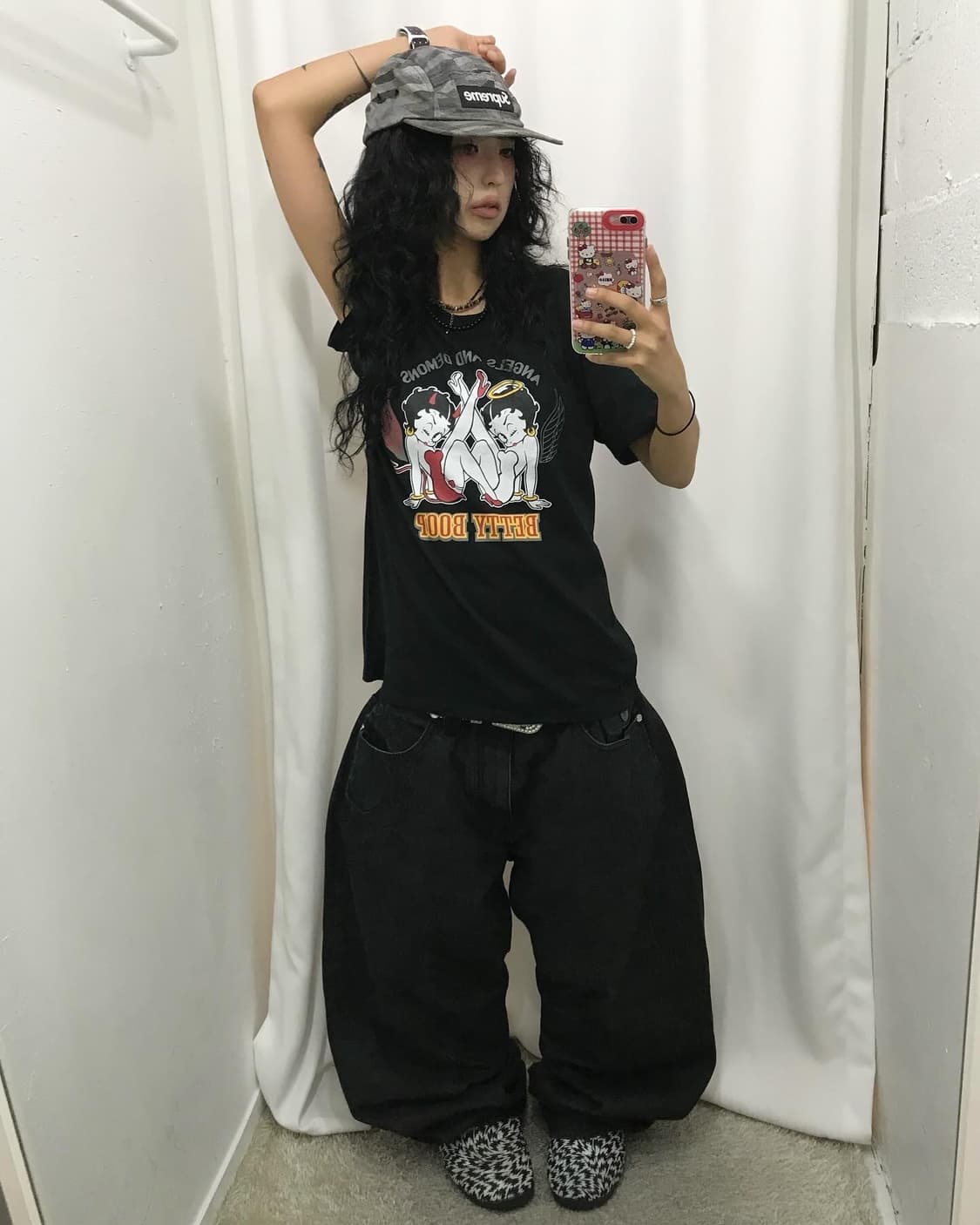 Betty Boop Printing T-shirt ( 새상품 ) 상품이미지3