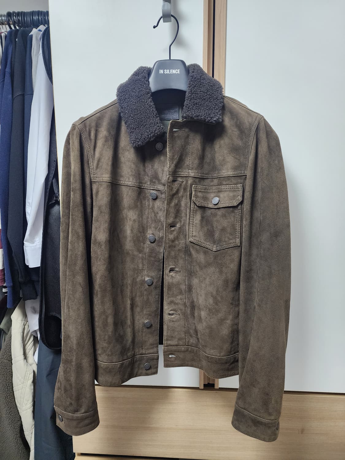 [L]올세인츠 고트스킨 자켓 상품이미지1