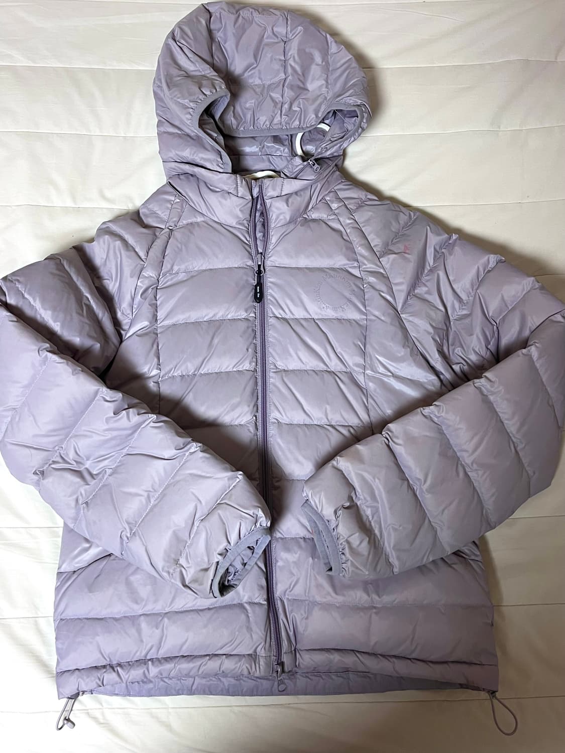 마뗑킴 라이트웨이트 덕다운 후디 점퍼 라일락 S 상품이미지2