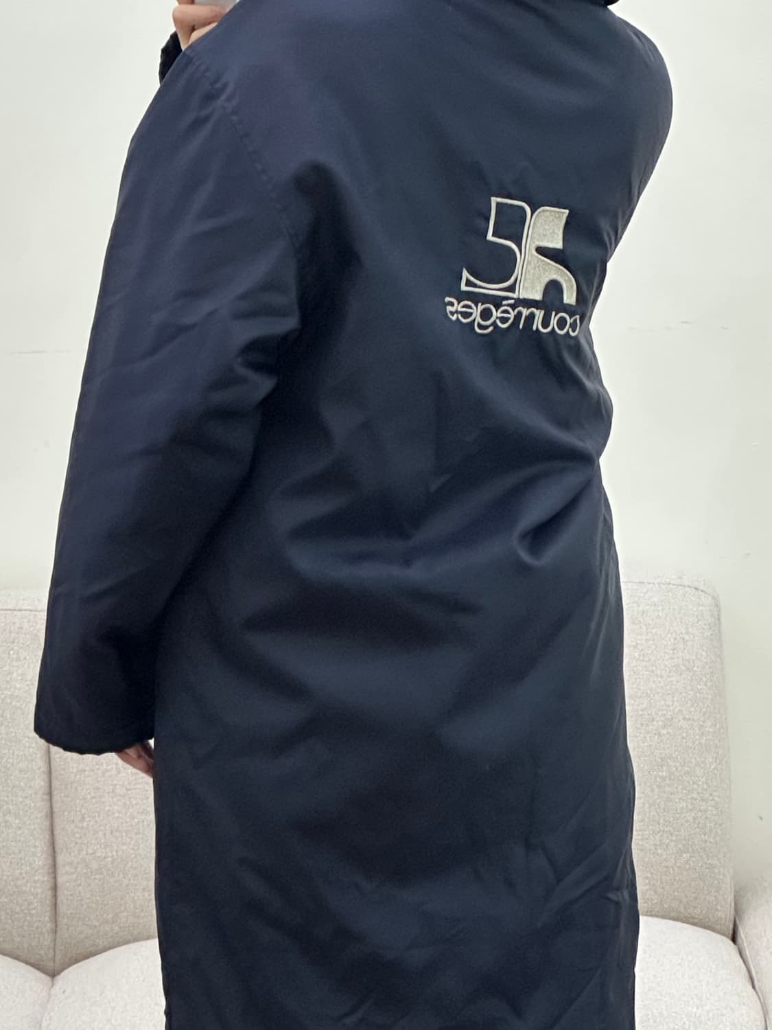 꾸레쥬 네이비 점퍼 L 상품이미지7