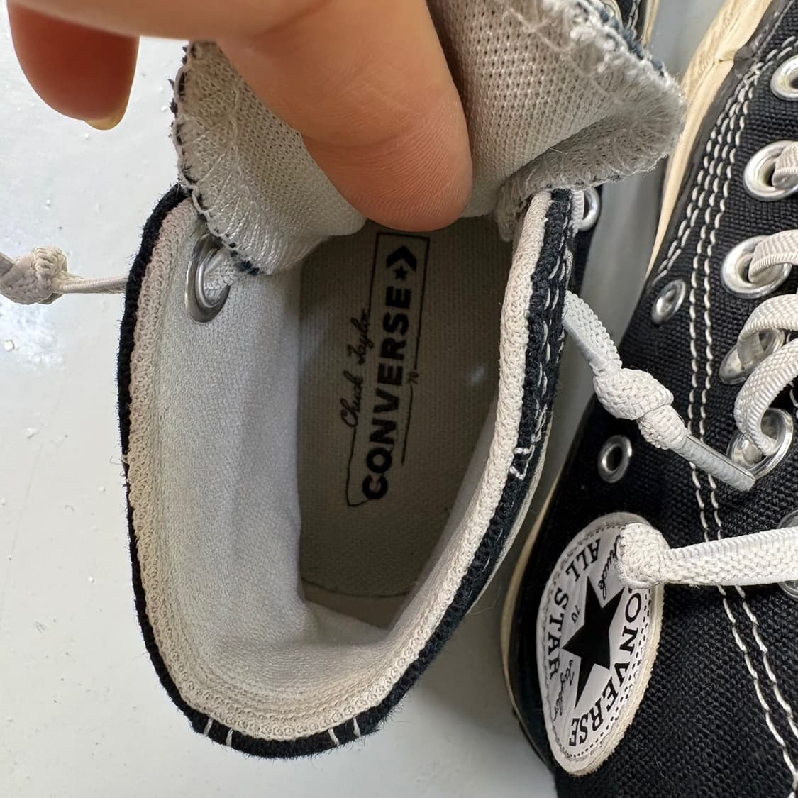 실측 컨버스 척테일러 스니커즈 운동화 0406J 상품이미지7