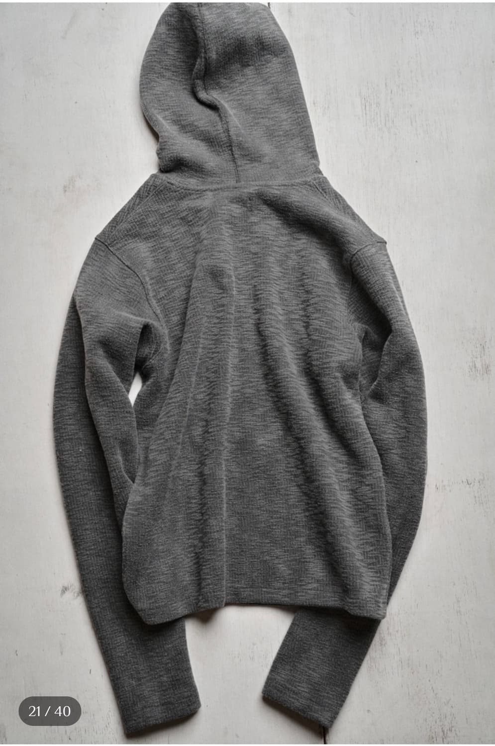 모노프리베 후드집업 그레이 3 상품이미지4