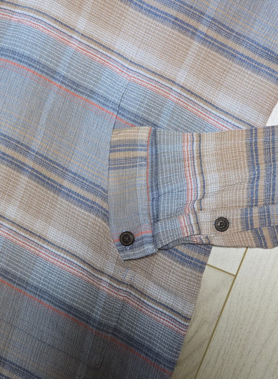 파타고니아 스트라이프 체크 후드 집업 S  상품이미지3