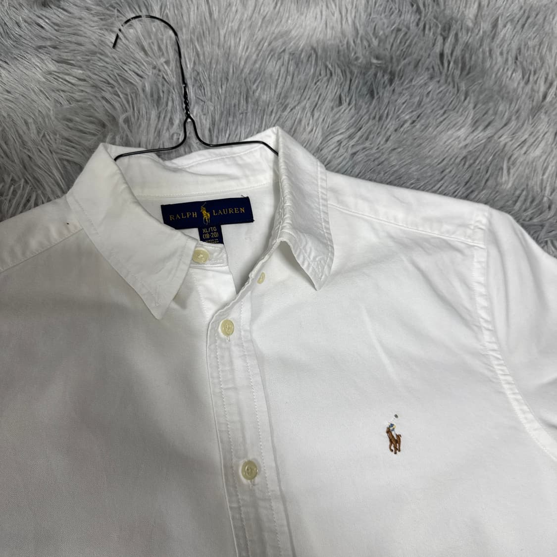 폴로랄프로렌 화이트셔츠 XL(18-20) 실착 남성 90정도 상품이미지2
