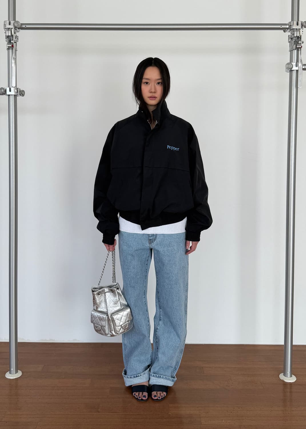 PR 프랙티컬앤리얼리스틱 윈드 브레이커 블랙 상품이미지6