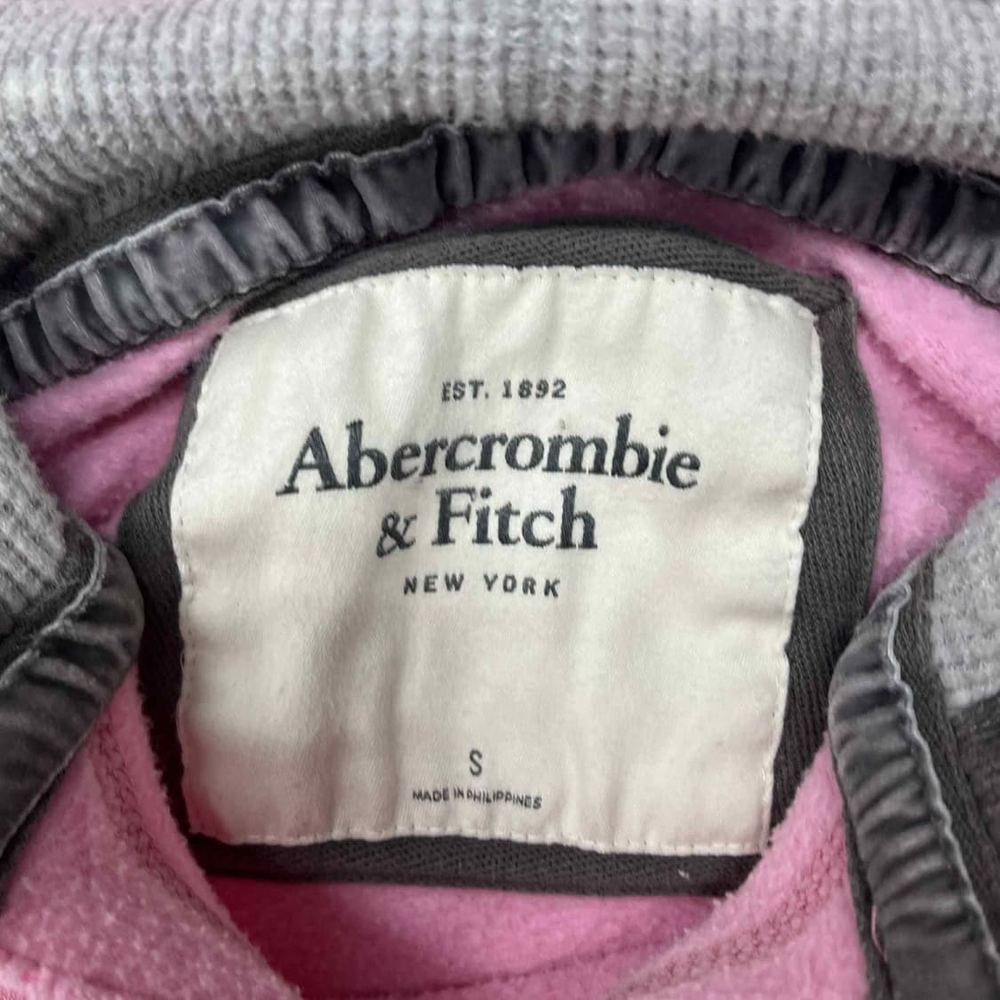 아베크롬비 y2k 여리핏 베이비핑크 걸즈 스웨트셔츠 후드티(S) 상품이미지4