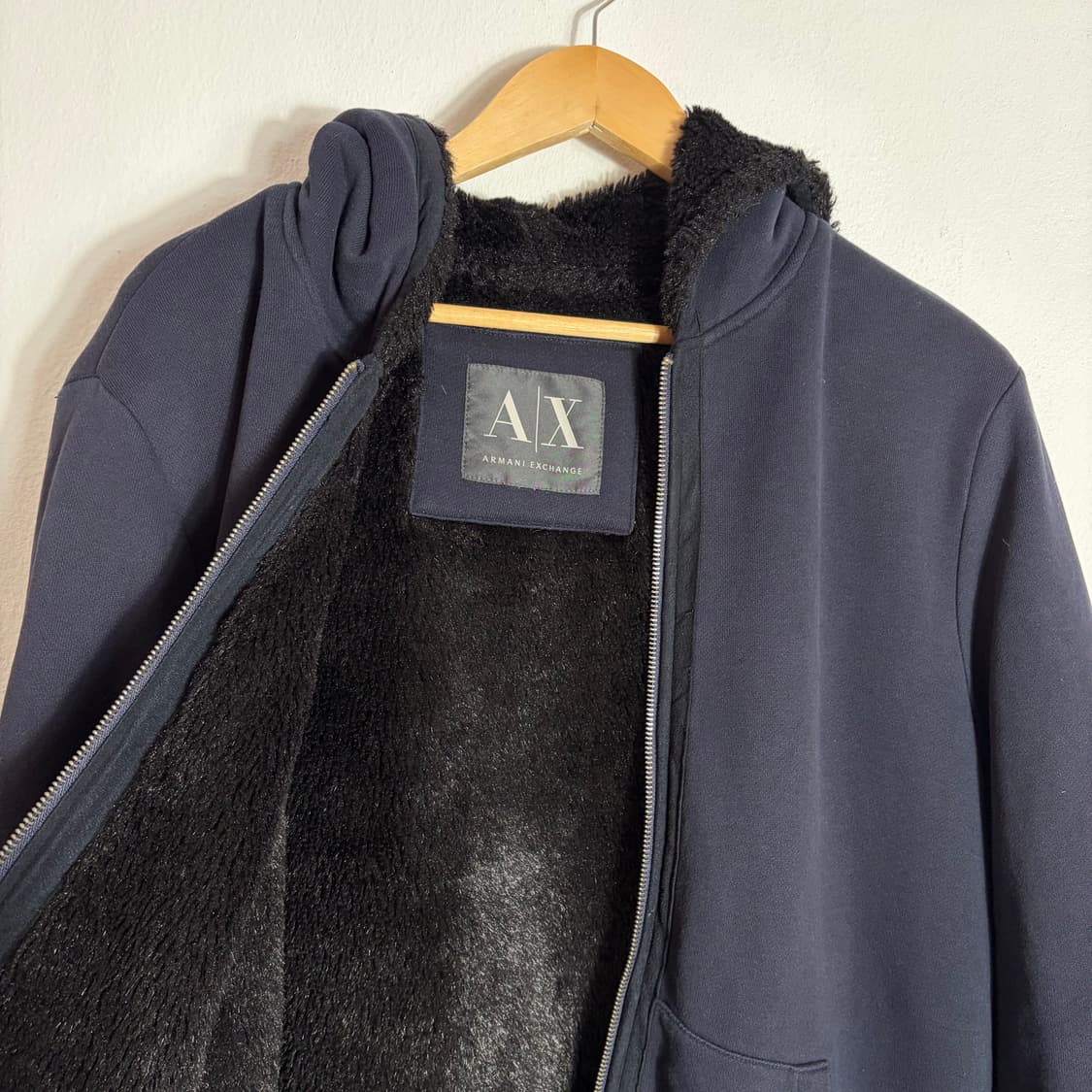 아르마니 익스체인지 네이비 후드 집업 점퍼(Free) 상품이미지3