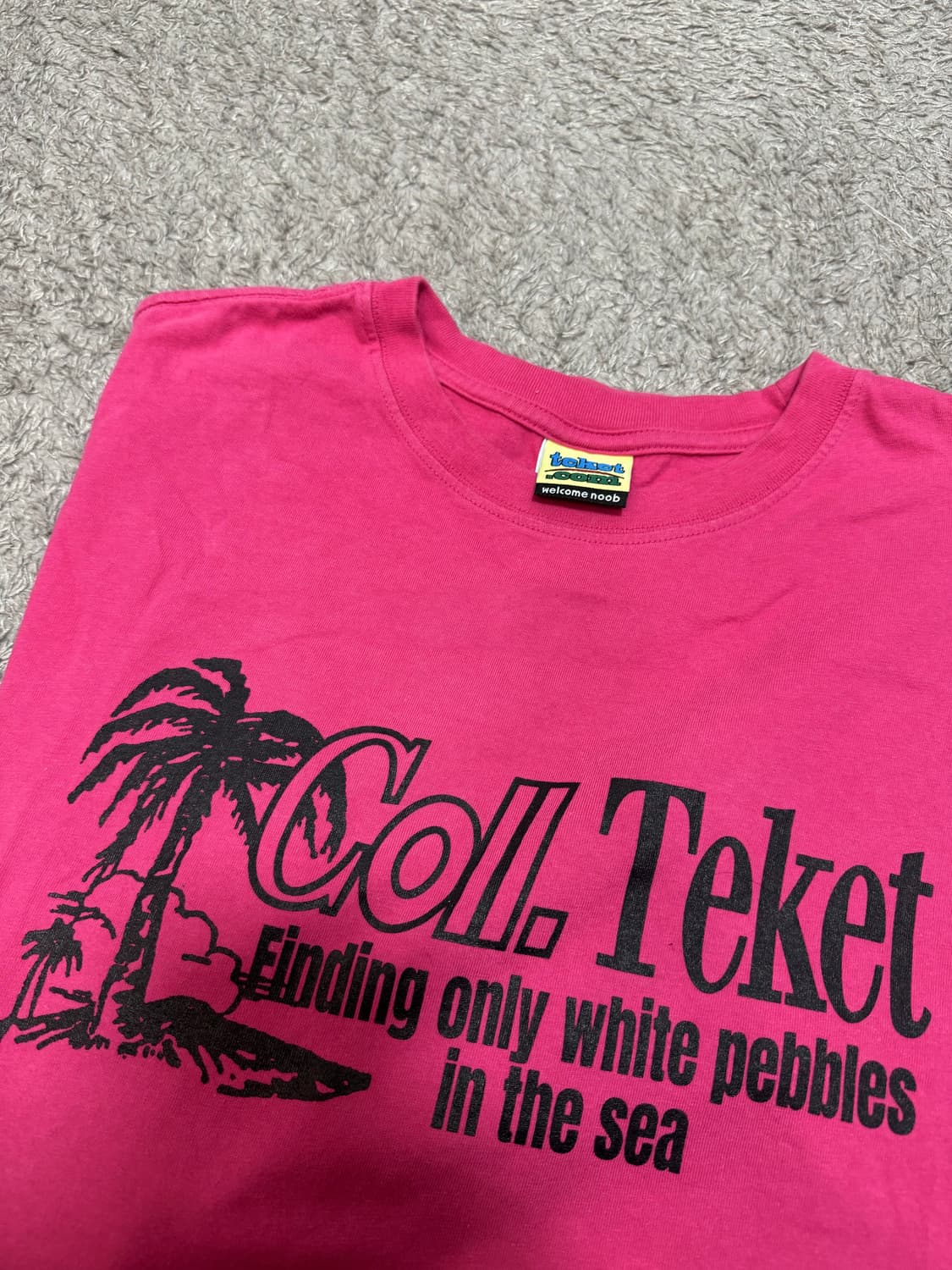 테켓 핑크 오버 티셔츠 상품이미지4