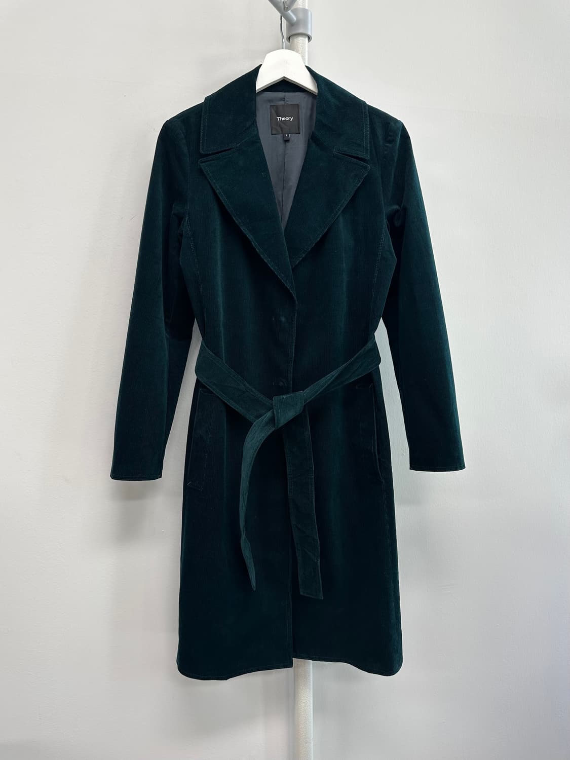 띠어리 코듀로이 벨티드 코트 상품이미지1