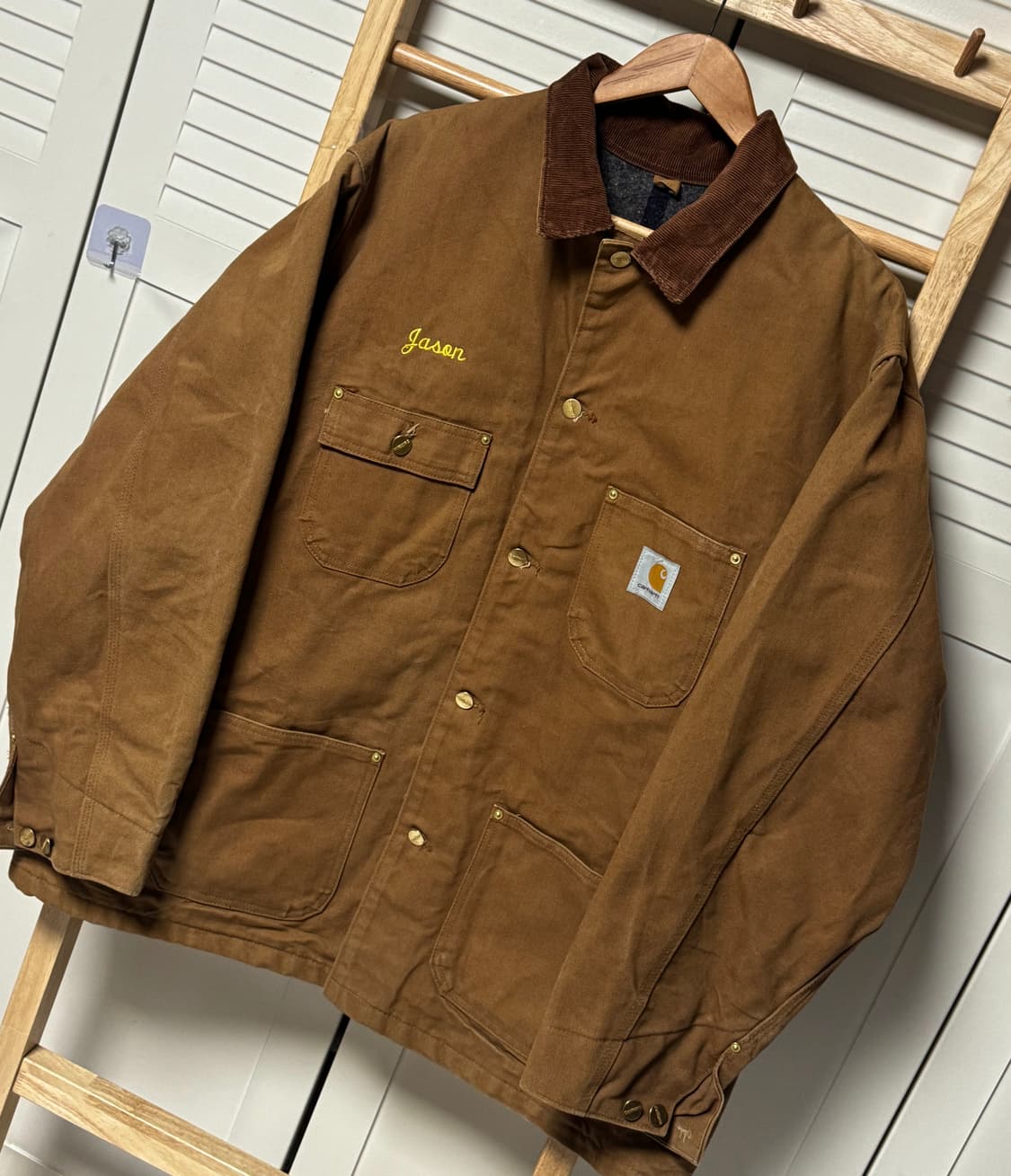 칼하트  C01 미시건 초어 된장 코듀로이 워크 자켓 상품이미지2