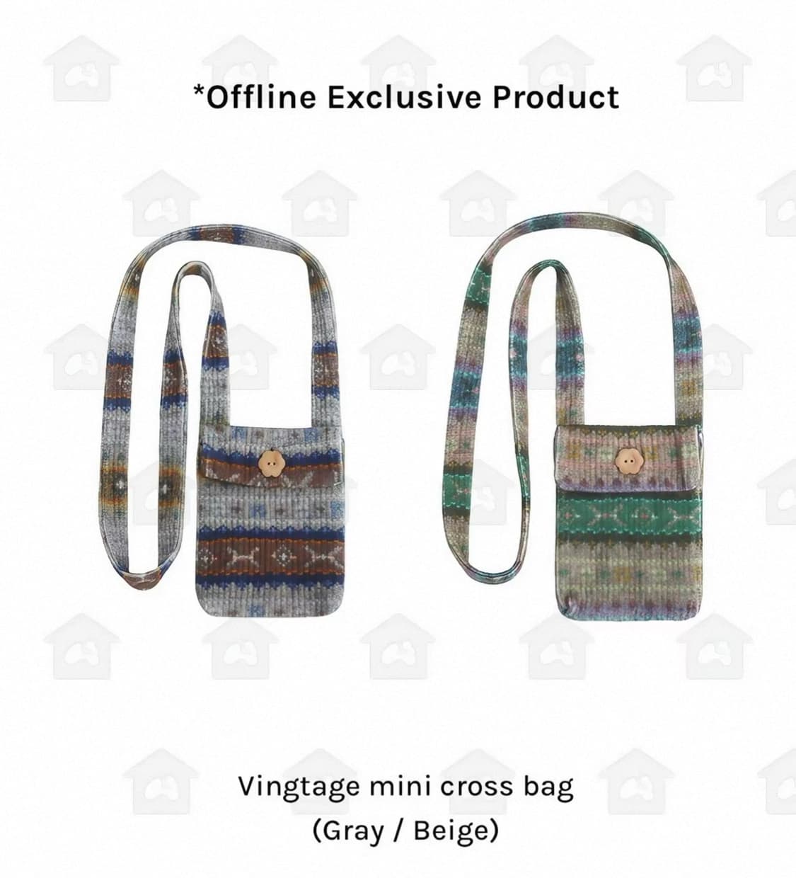 구해요) 허그유어스킨 빈티지 크로스 가방 백 상품이미지1