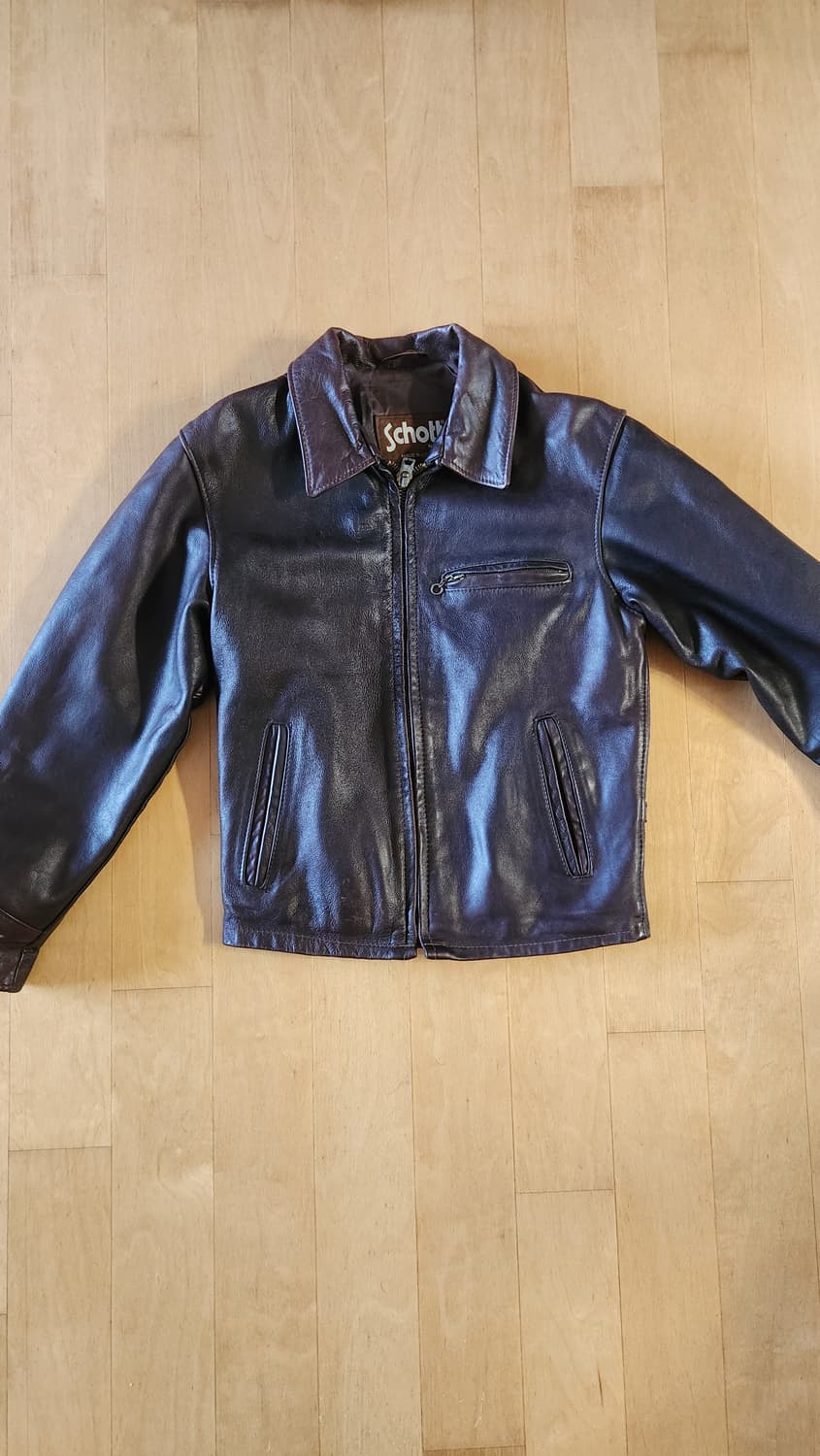 schott 브라운 레더자켓 상품이미지1