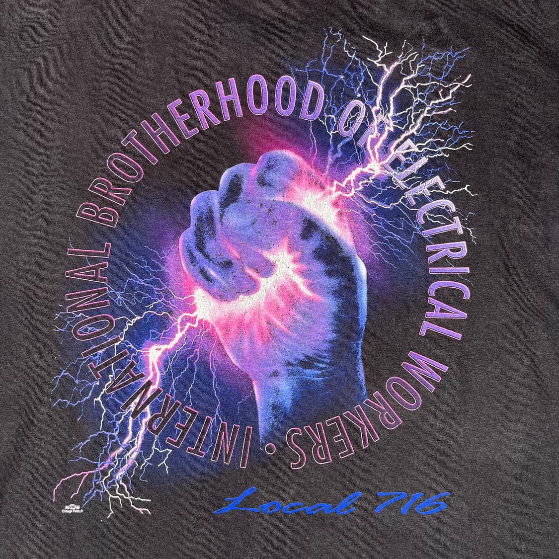 빈티지 IBEW 716 라이트닝 그래픽 롱슬리브 상품이미지5