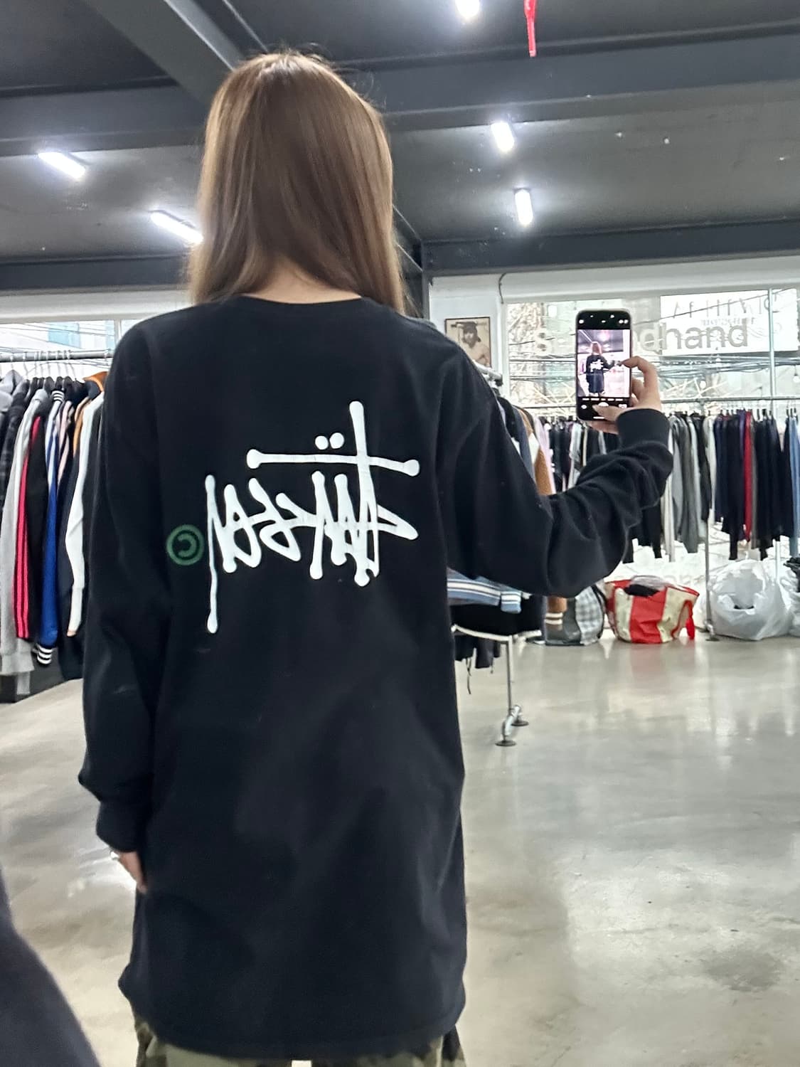 스투시 00s 스탁로고 롱슬리브 긴팔티 상품이미지1