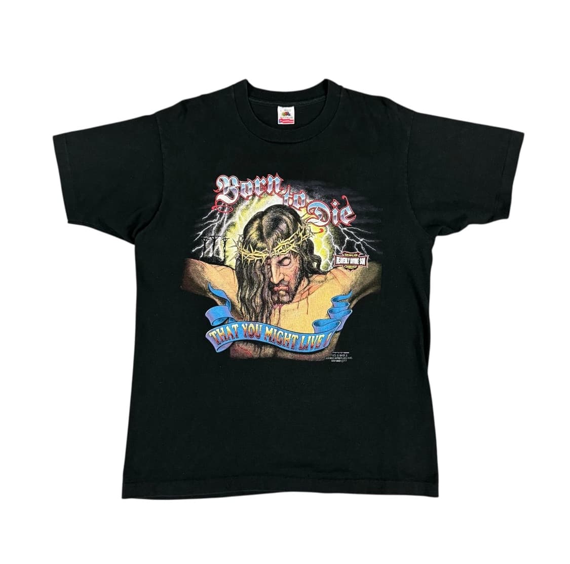 빈티지 90s 할리데이비슨 지저스 Jesus 패러디 티셔츠 상품이미지1