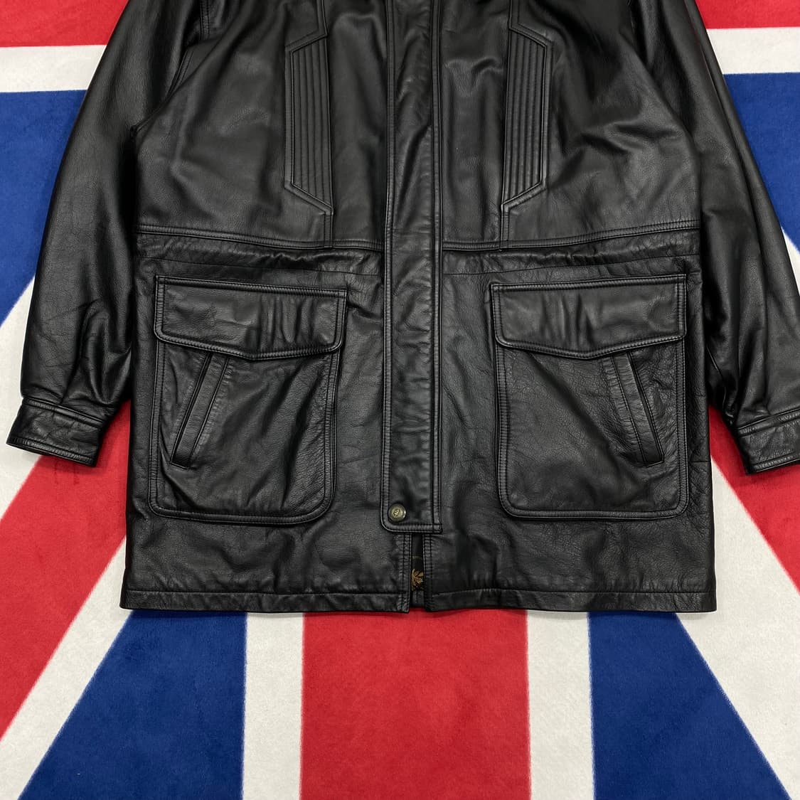 런던포그 양가죽 하프자켓 실측 L -XL  상품이미지4