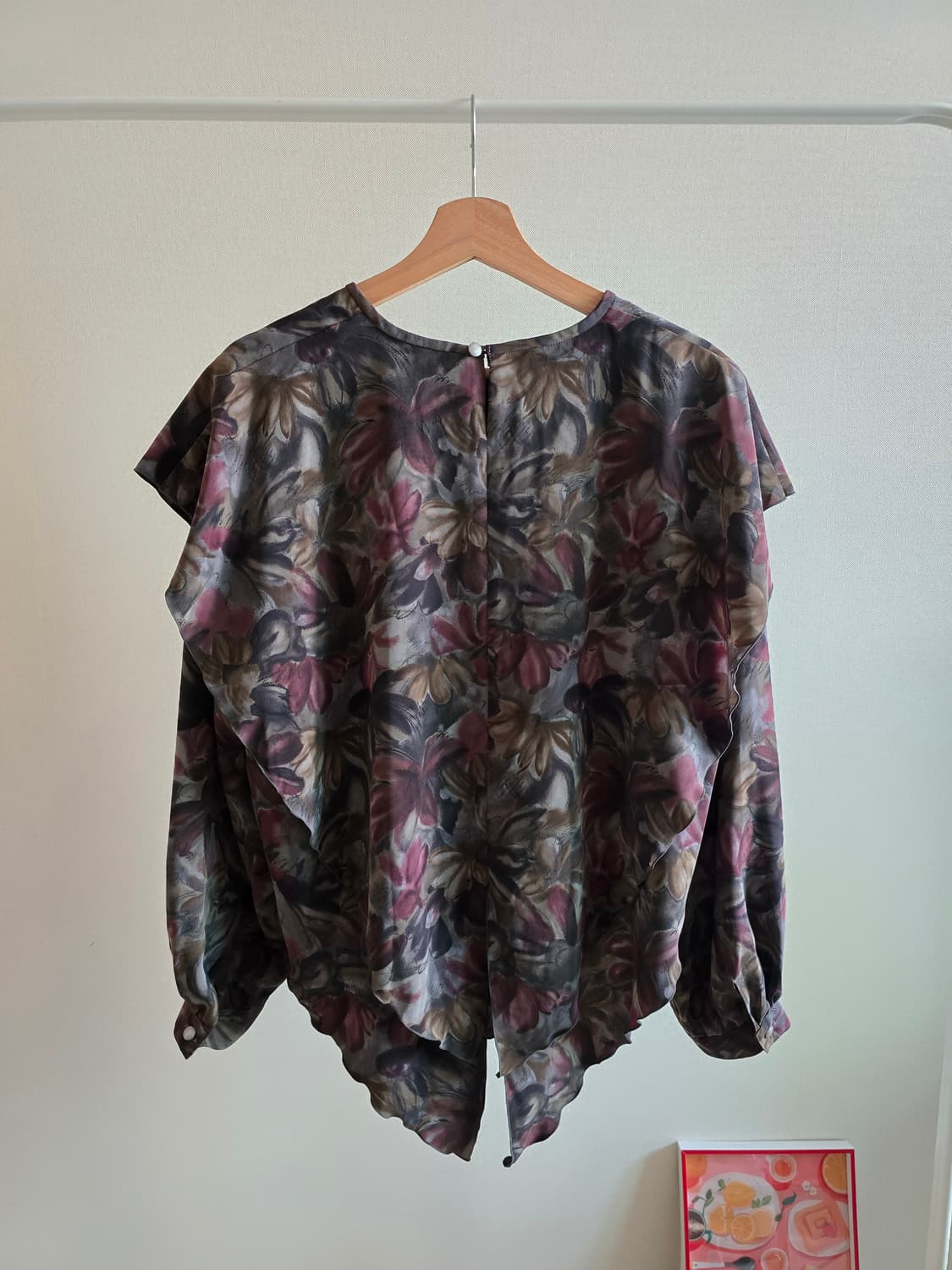 Japanese Vintage Floral Frill Blouse 상품이미지5