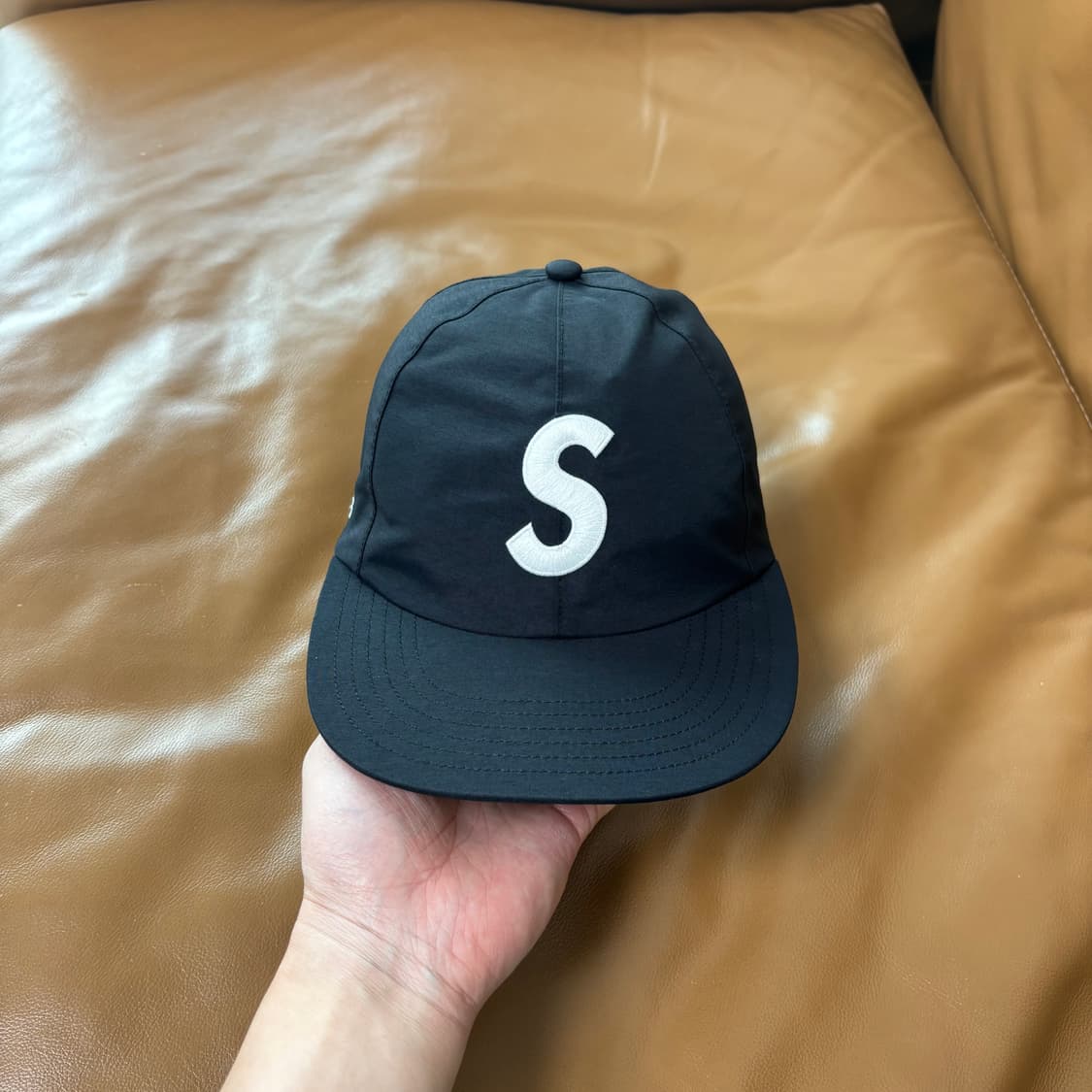 슈프림 S로고 6패널 볼캡 모자 고어텍스 블랙 상품이미지2