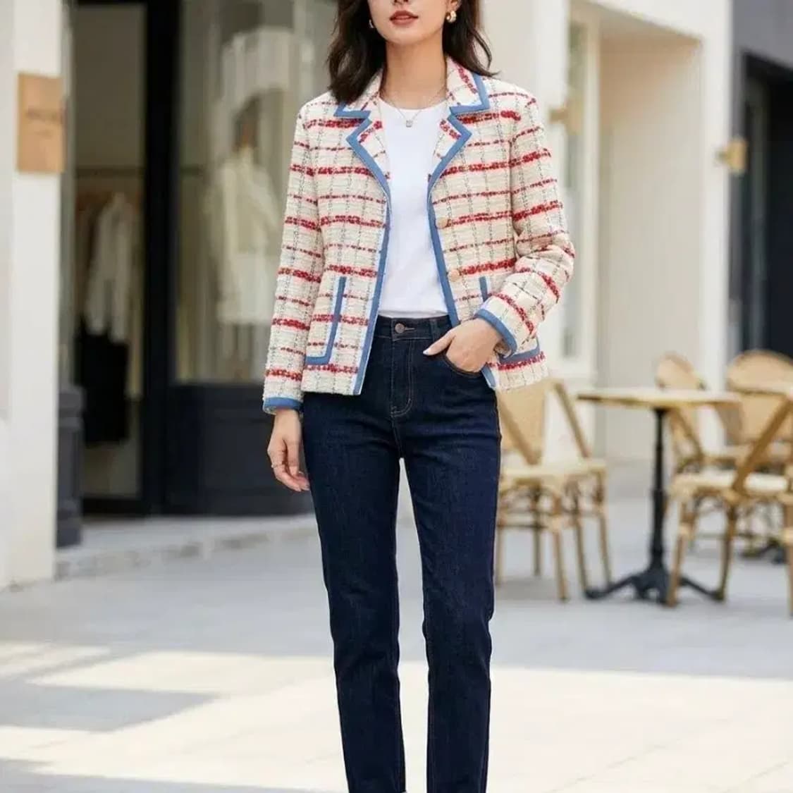 Sandro 산드로 트위드 자켓 ~55 상품이미지1