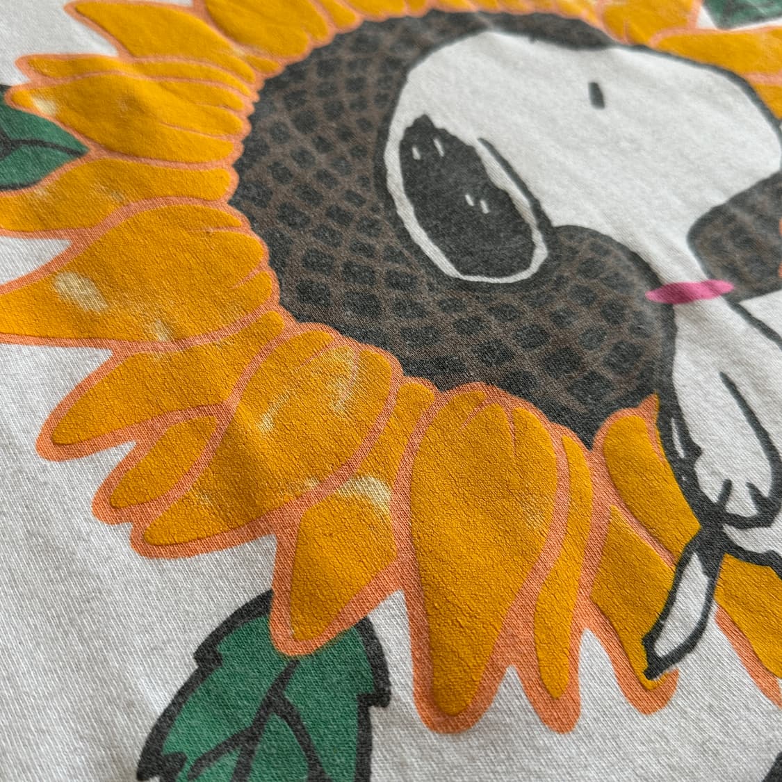 90’s Peanuts snoopy usa made 1/2 tee 상품이미지6
