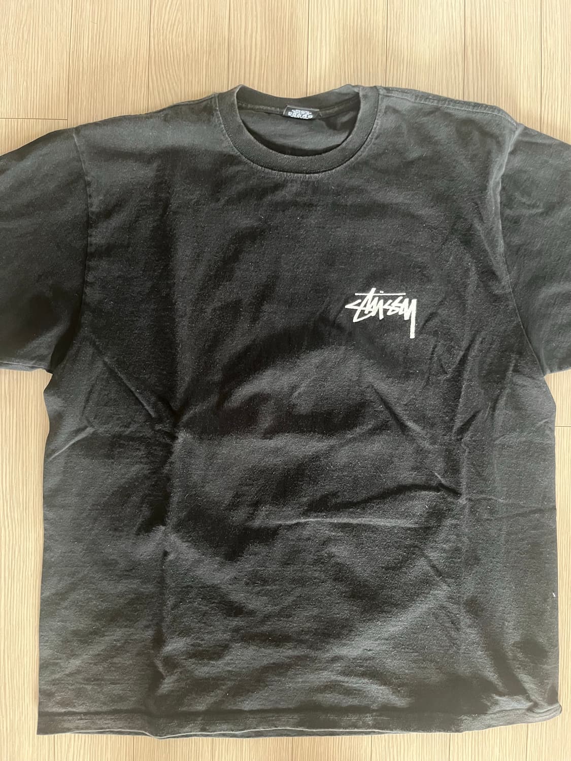 스투시 위더드 플라워 티셔츠 블랙 상품이미지1