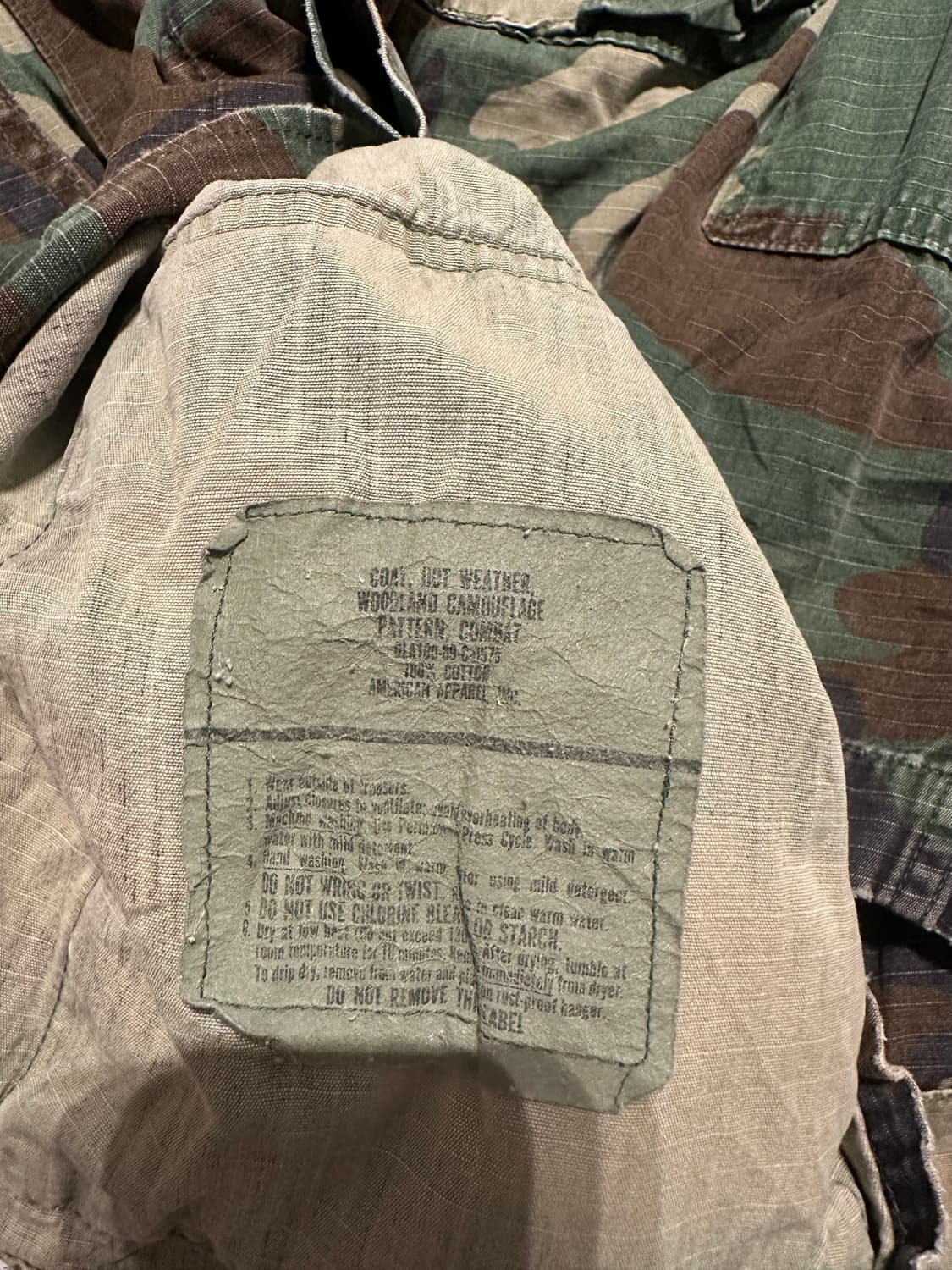 80s US Army BDU 카모 셔츠 m 상품이미지2