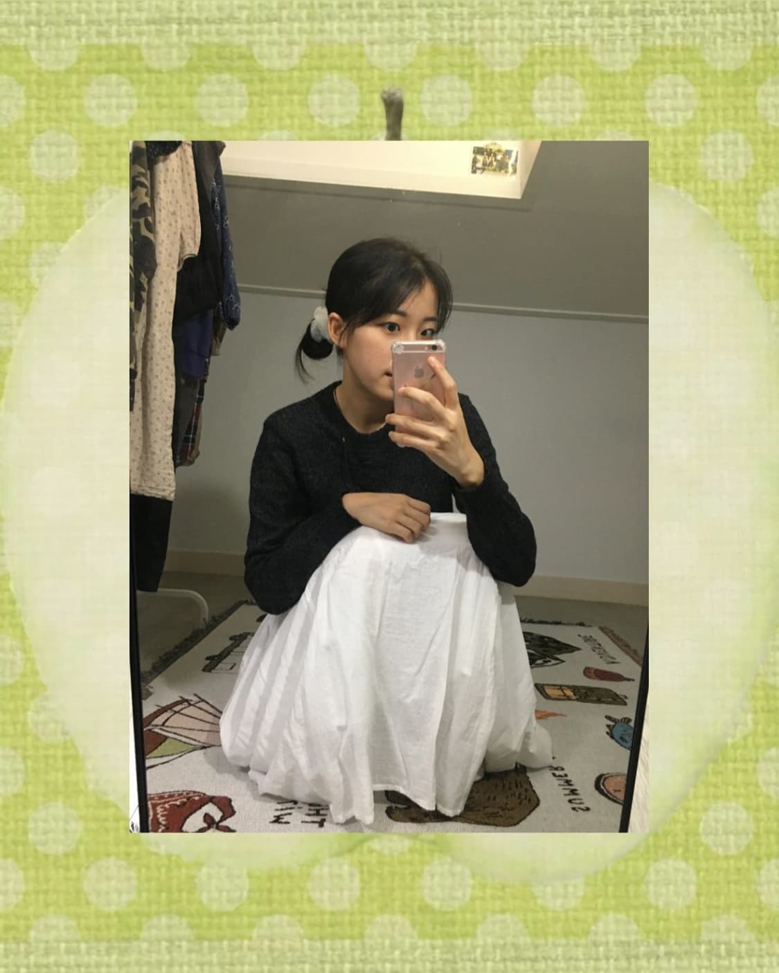 가을 발레코어🩰 보카시니트 스커트 코디💗 상품이미지3