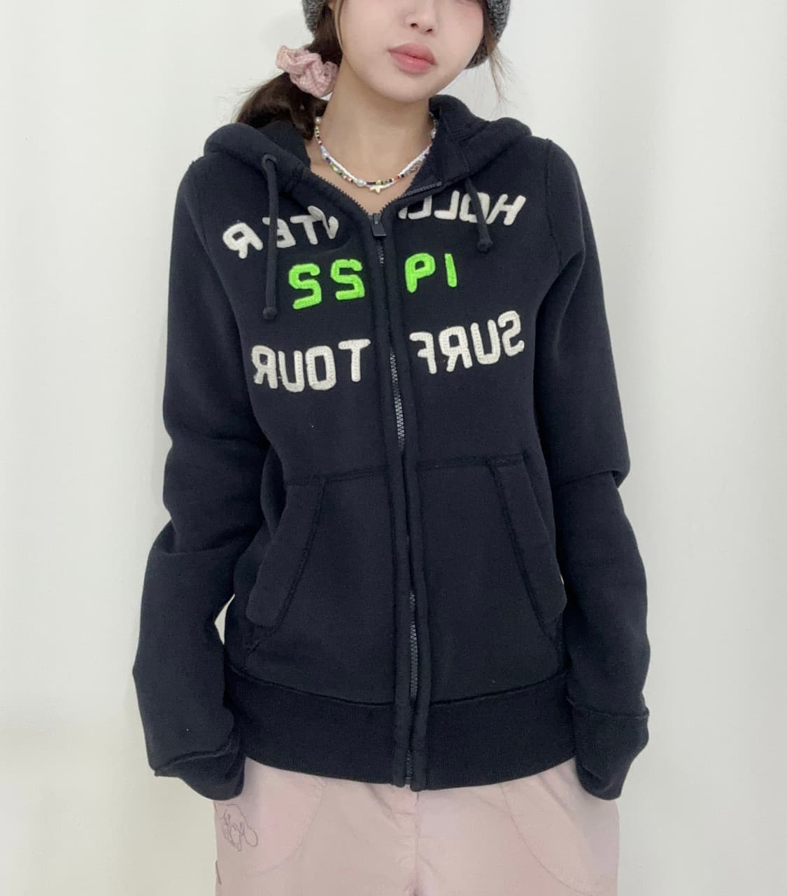 홀리스터 작사 네이비 후드집업 상품이미지1
