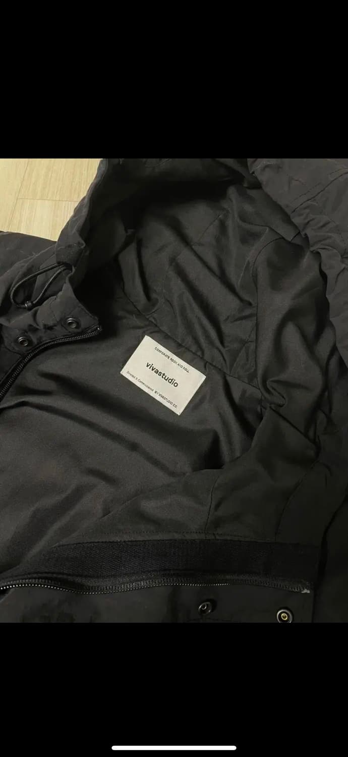 비바스튜디오 바람막이 HOODED WEB JACKET [BLACK] 상품이미지8