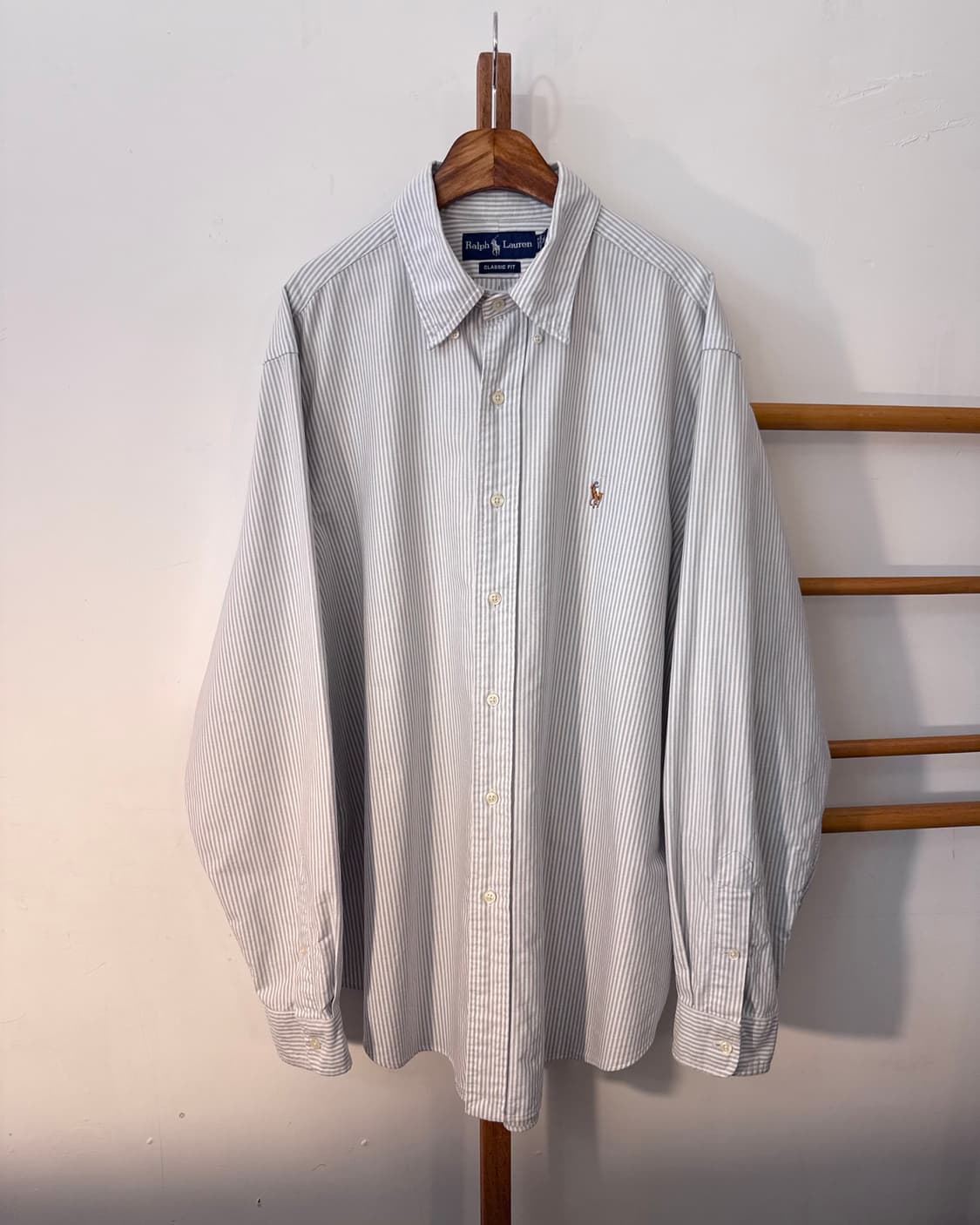 Polo 폴로 90s 오버핏 스트라이프 셔츠 상품이미지4