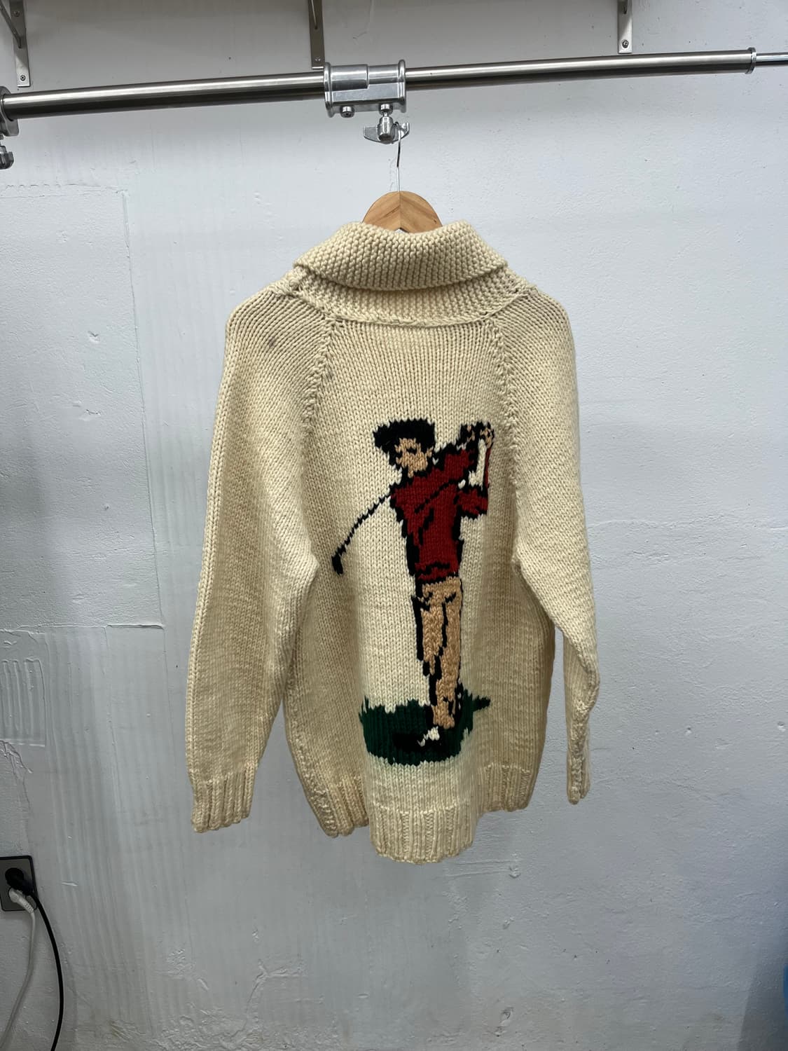 XL) 70~80s HEAVY WOOL COWHICHAN 상품이미지5