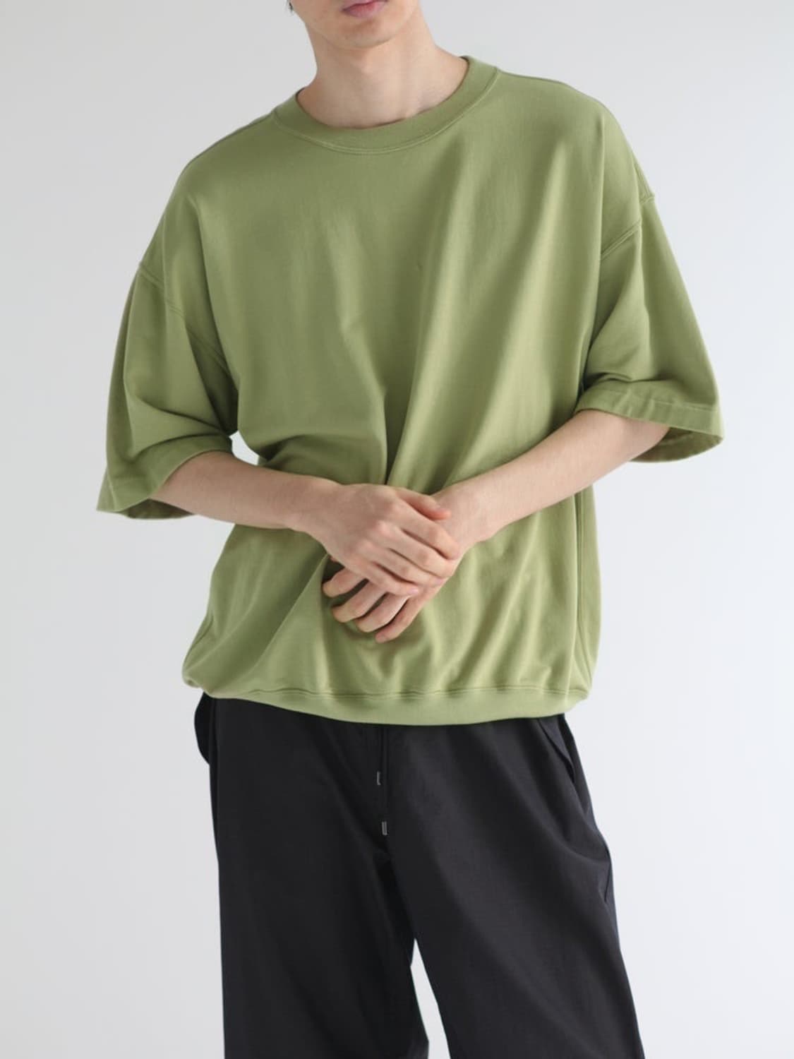 오라리 auralee 슈퍼 하이 게이지 냅드 스웨트 티셔츠 상품이미지2