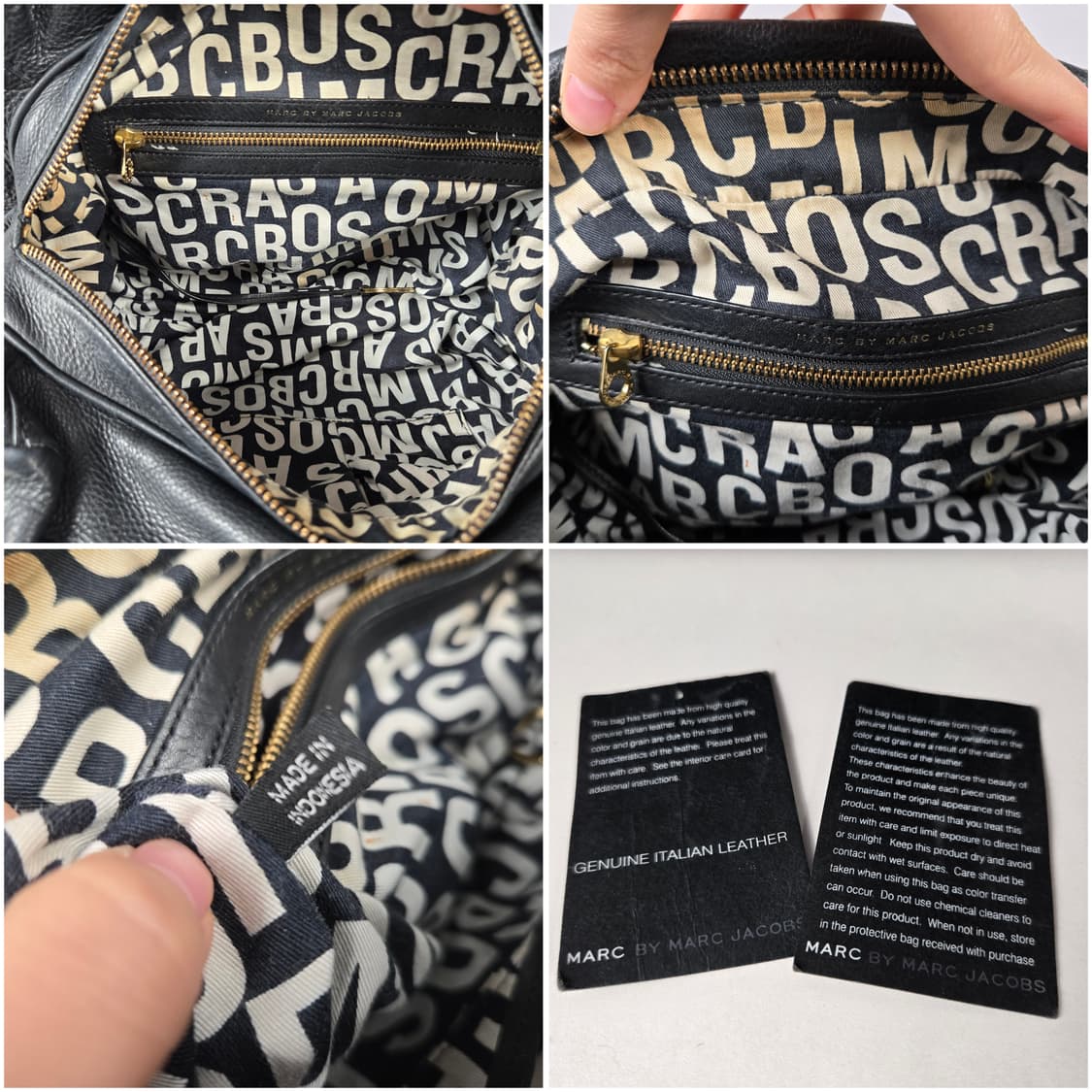 마크제이콥스 클래식 큐 그루비 라지 가죽 토트백 가방 정품 블랙 그루비백 상품이미지10