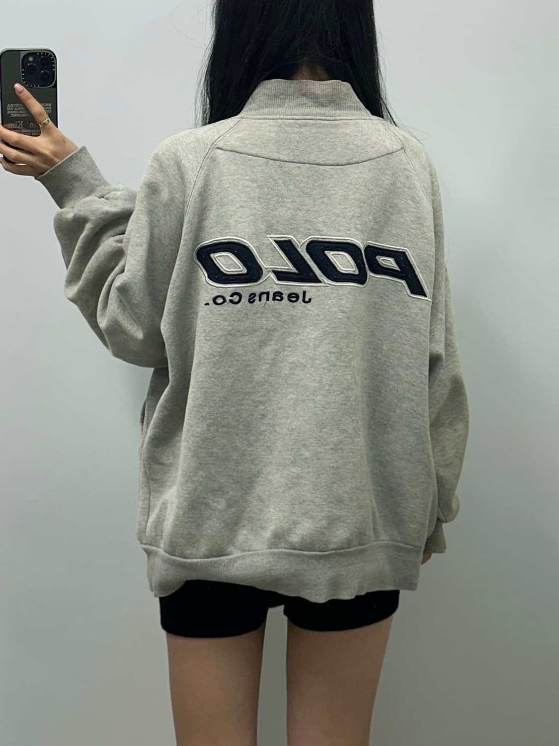 폴로 진스 그레이 코튼 바시티 자켓  상품이미지2