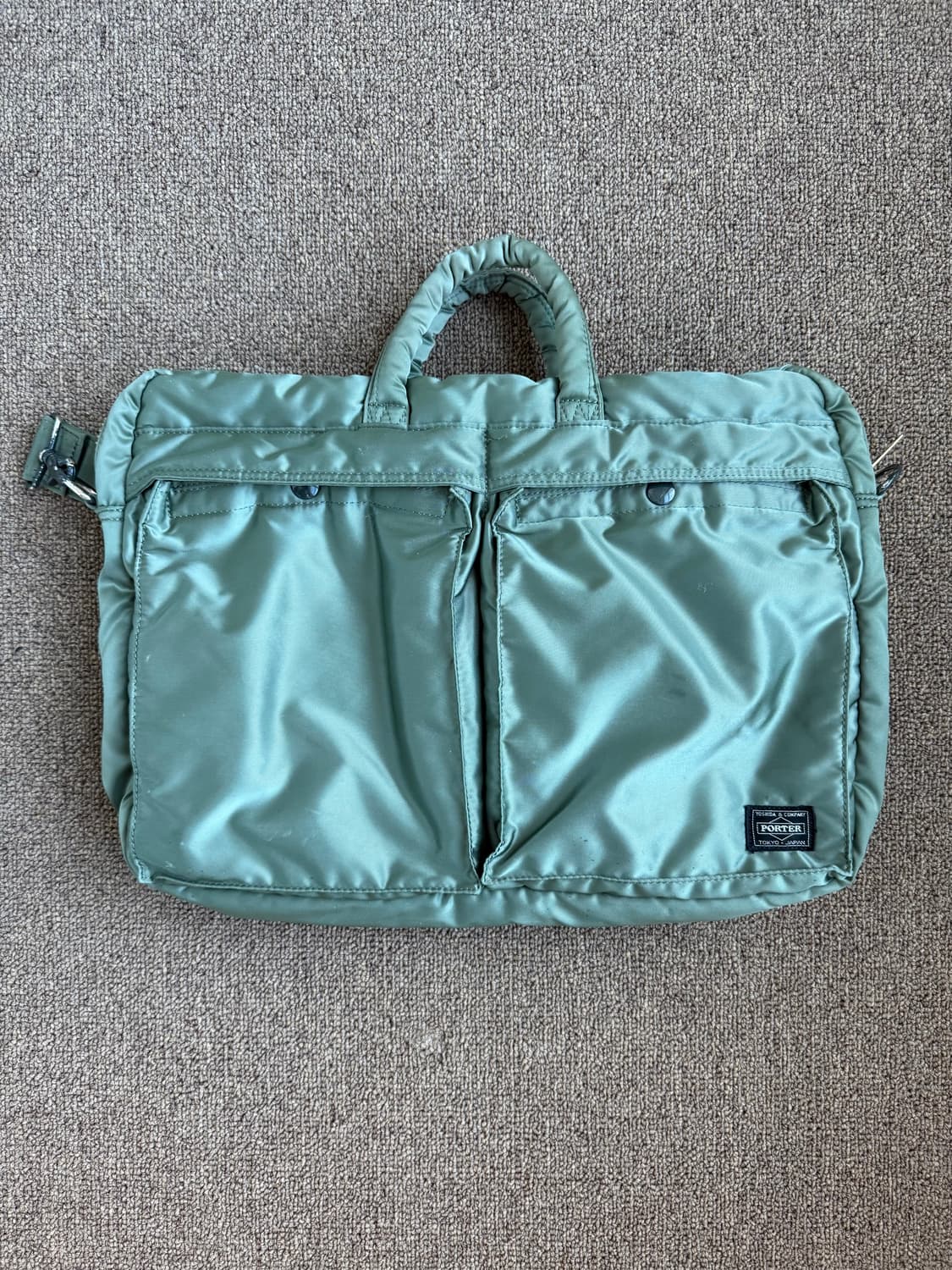 Porter 요시다포터 탱커 투웨이 브리프케이스 세이지 그린 크로스백 상품이미지1