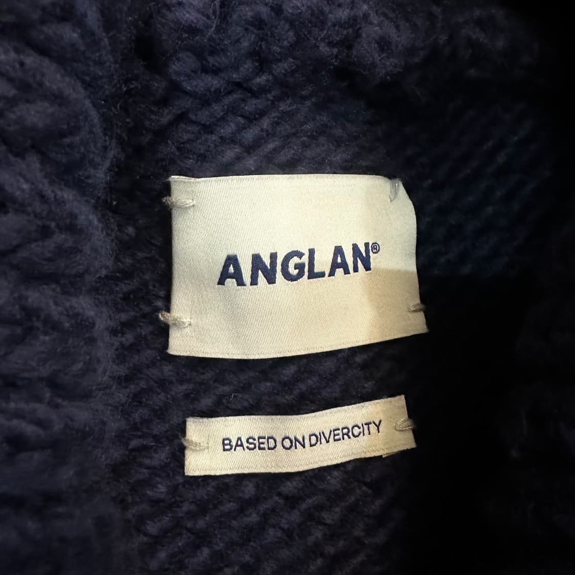 앵글런 헤비울 니트 집업 상품이미지5