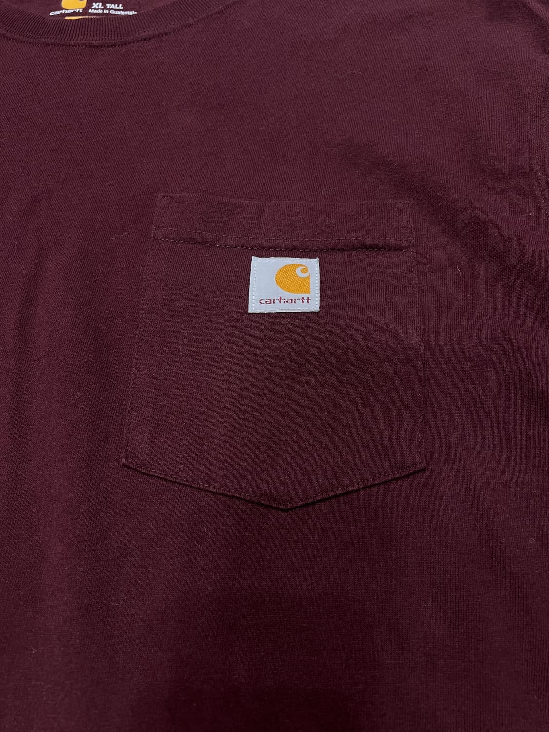 칼하트 롤 슬리브 버건디 상품이미지4