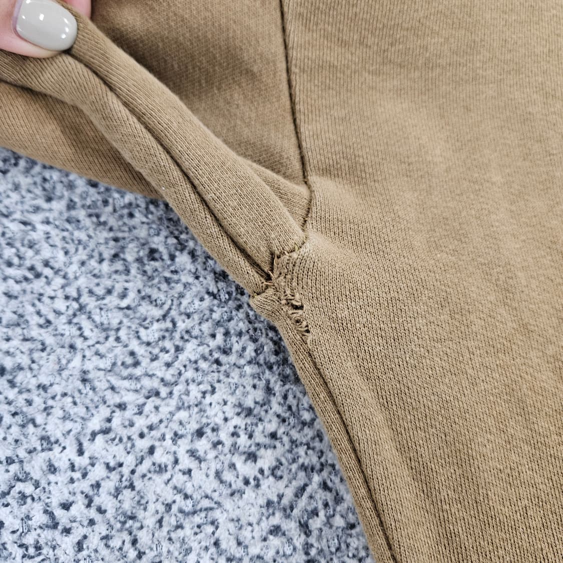 [실측확인] 이로 브라운 맨투맨 티셔츠 1103JM1 상품이미지8