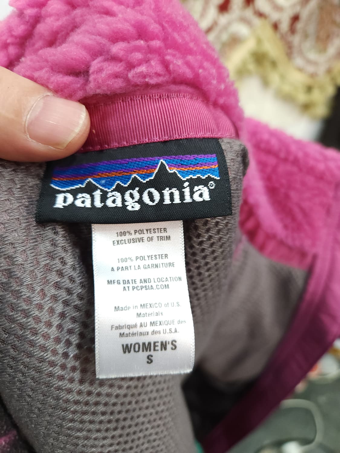 파타고니아 핑크 후리스 조끼 자켓
​
 상품이미지7