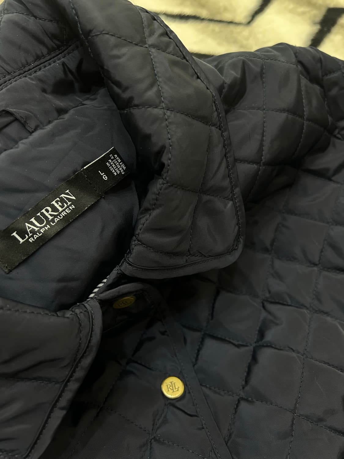 [L]로렌 랄프로렌 퀄티드 자켓/네이비 상품이미지5