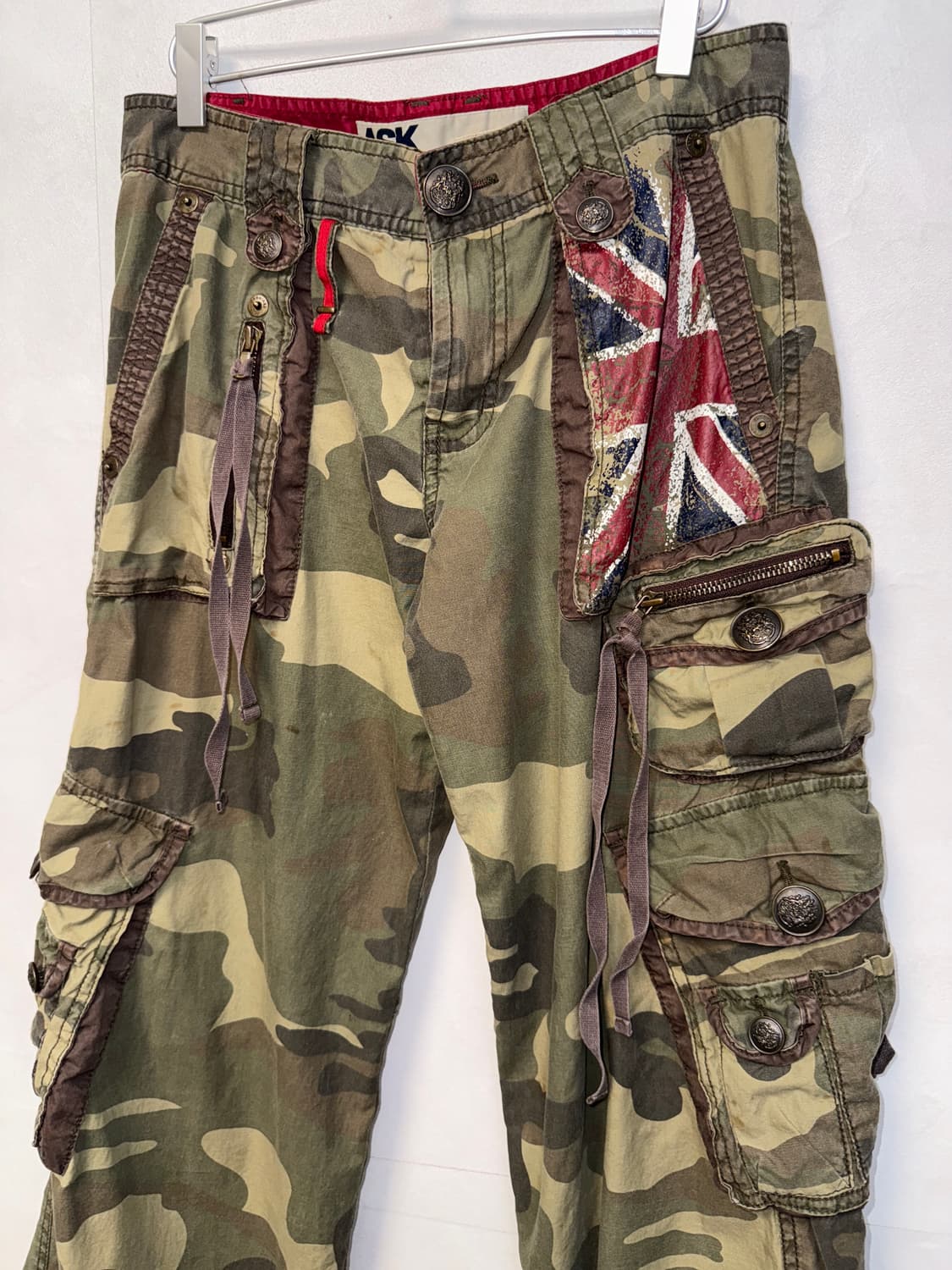 Khaki camouflage multi pocket cargo pt 상품이미지2