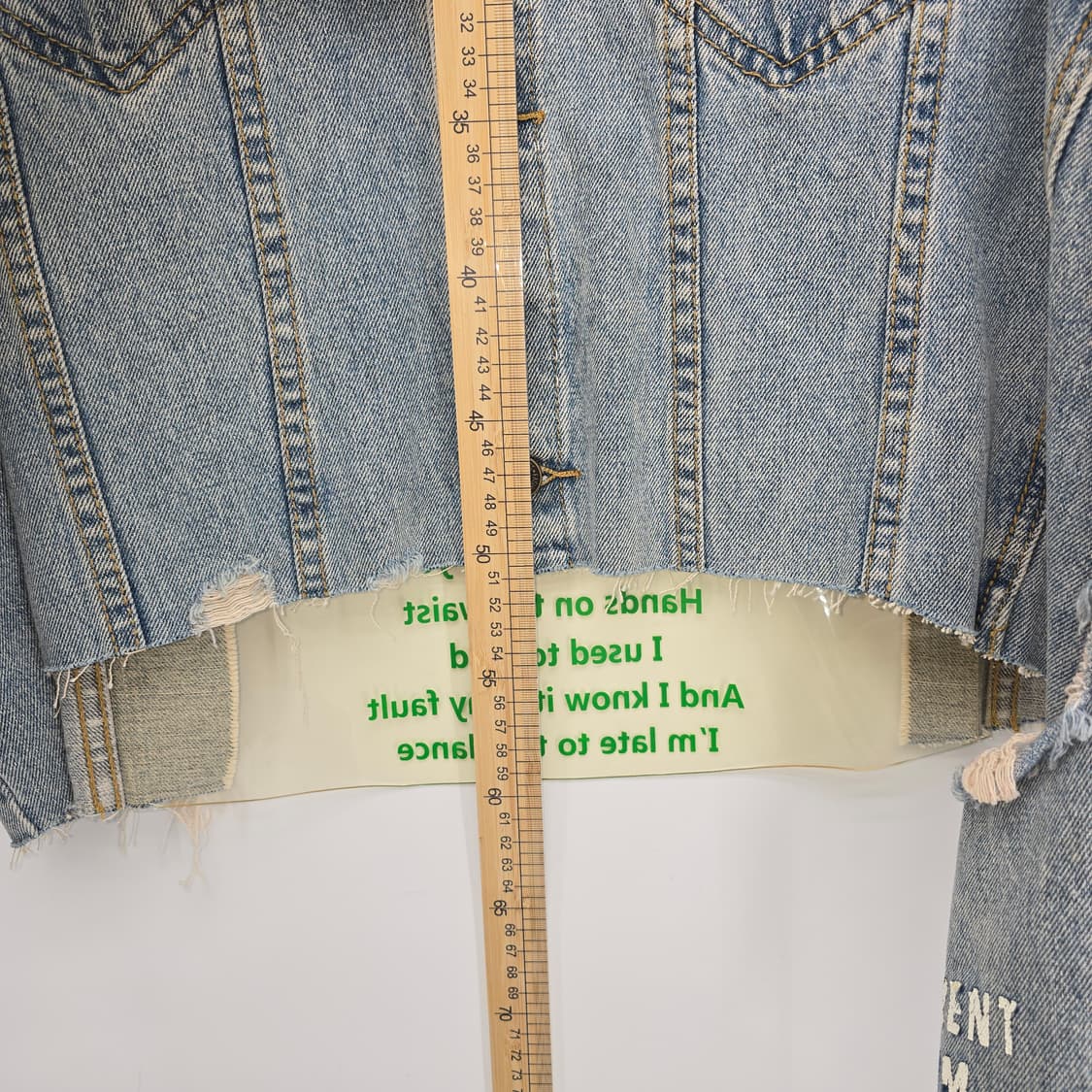 SHINE PVC 데님 자켓업사이클 리워크 상품이미지6