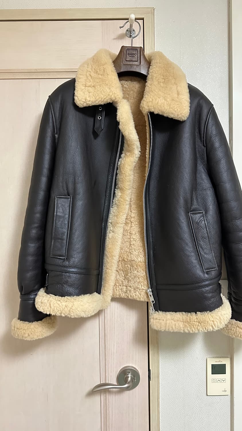 론트 리얼레더 무스탕 l사이즈 2가지색 상품이미지2