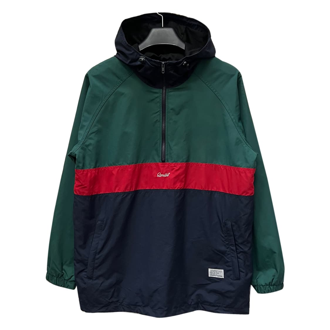 Qmile 큐마일 더 세컨드 컬러블럭 바람막이 아노락 L 상품이미지1