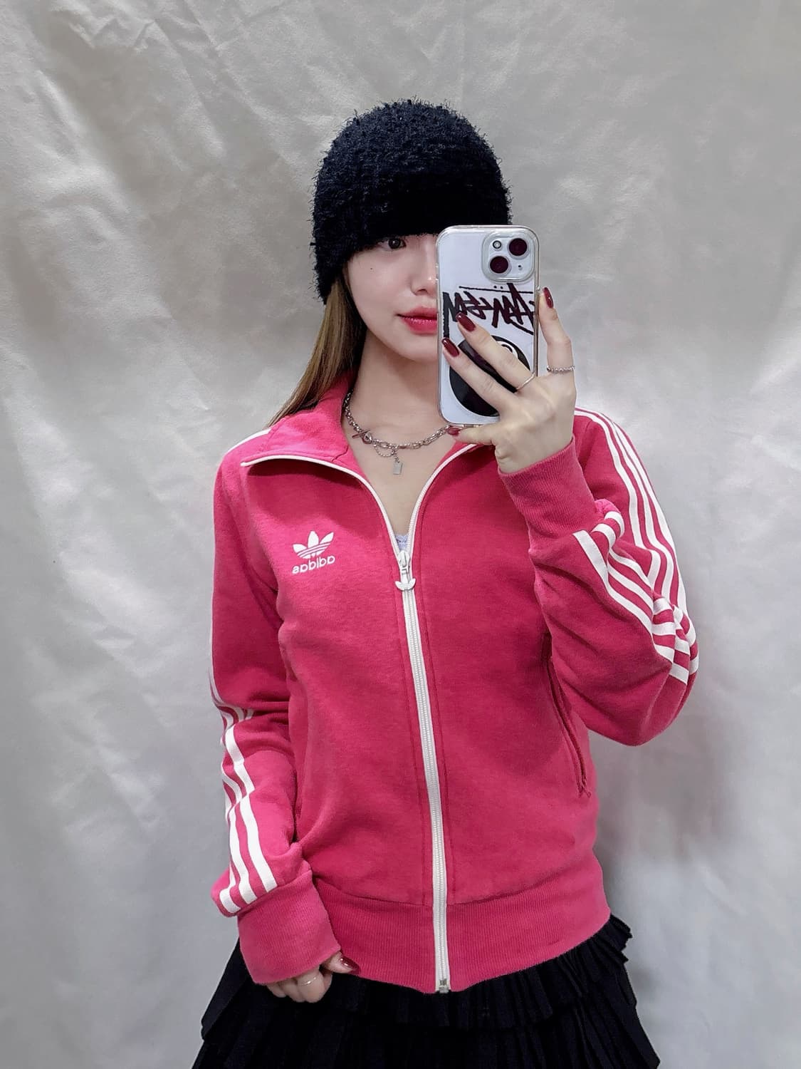 아디다스 베이비핑크 빅로고 트랙탑  상품이미지2